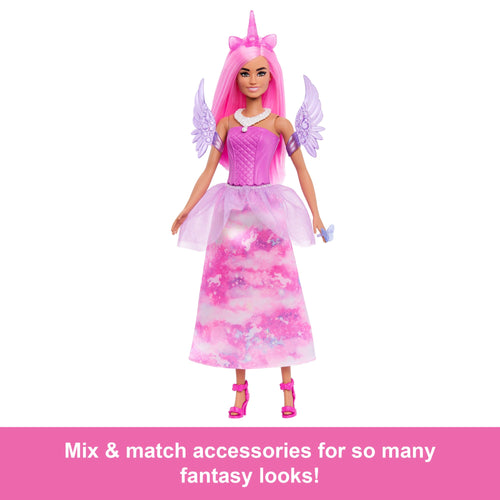 Barbie Advent Calendar With Fashion Doll & 24 Surprise Toy Accessories Including Unicorn & Pets