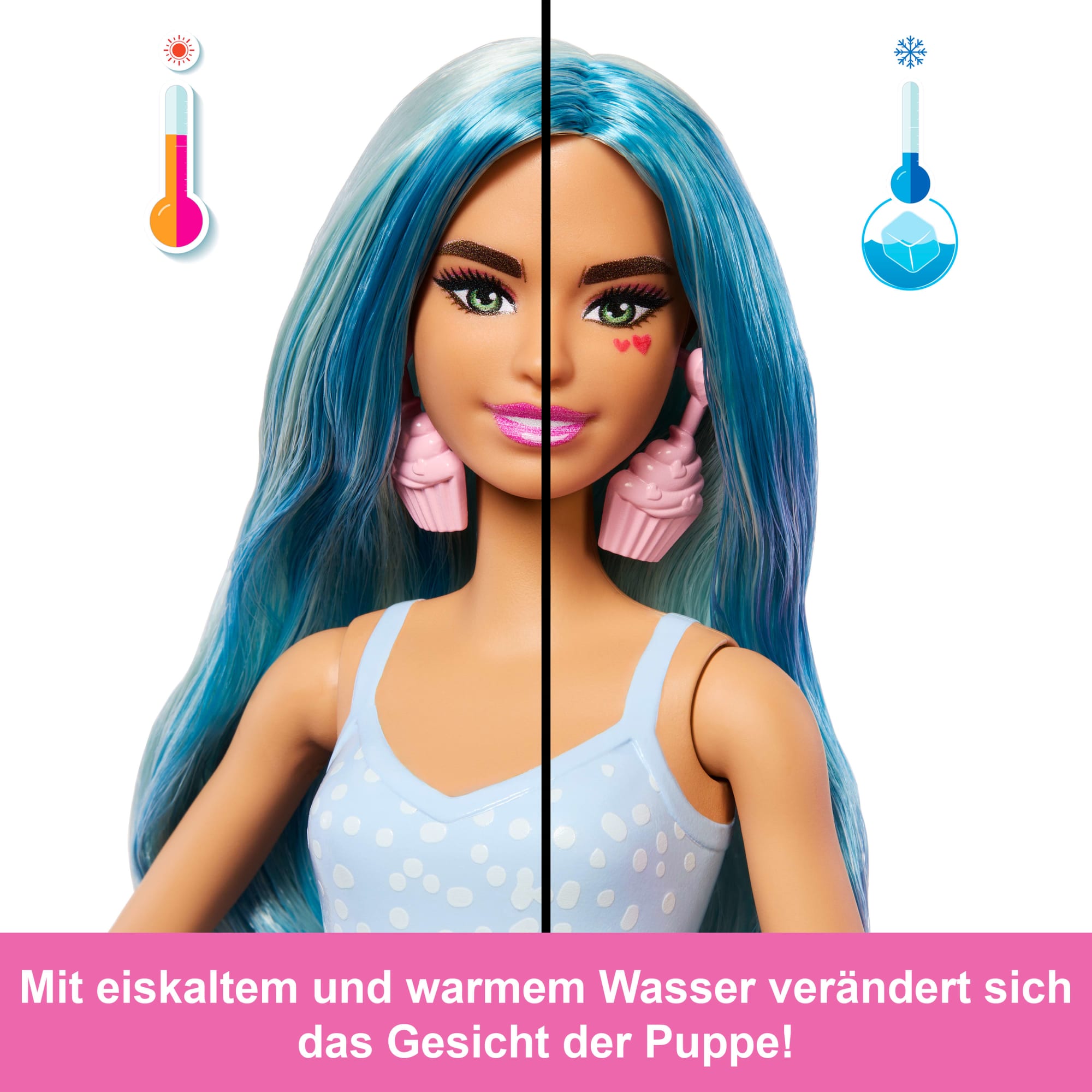 Barbie Pop Reveal Sweet Treat-Serie Set Aus Puppe Und Zubehör, Cool Cupcake Modepuppe Und Haustier