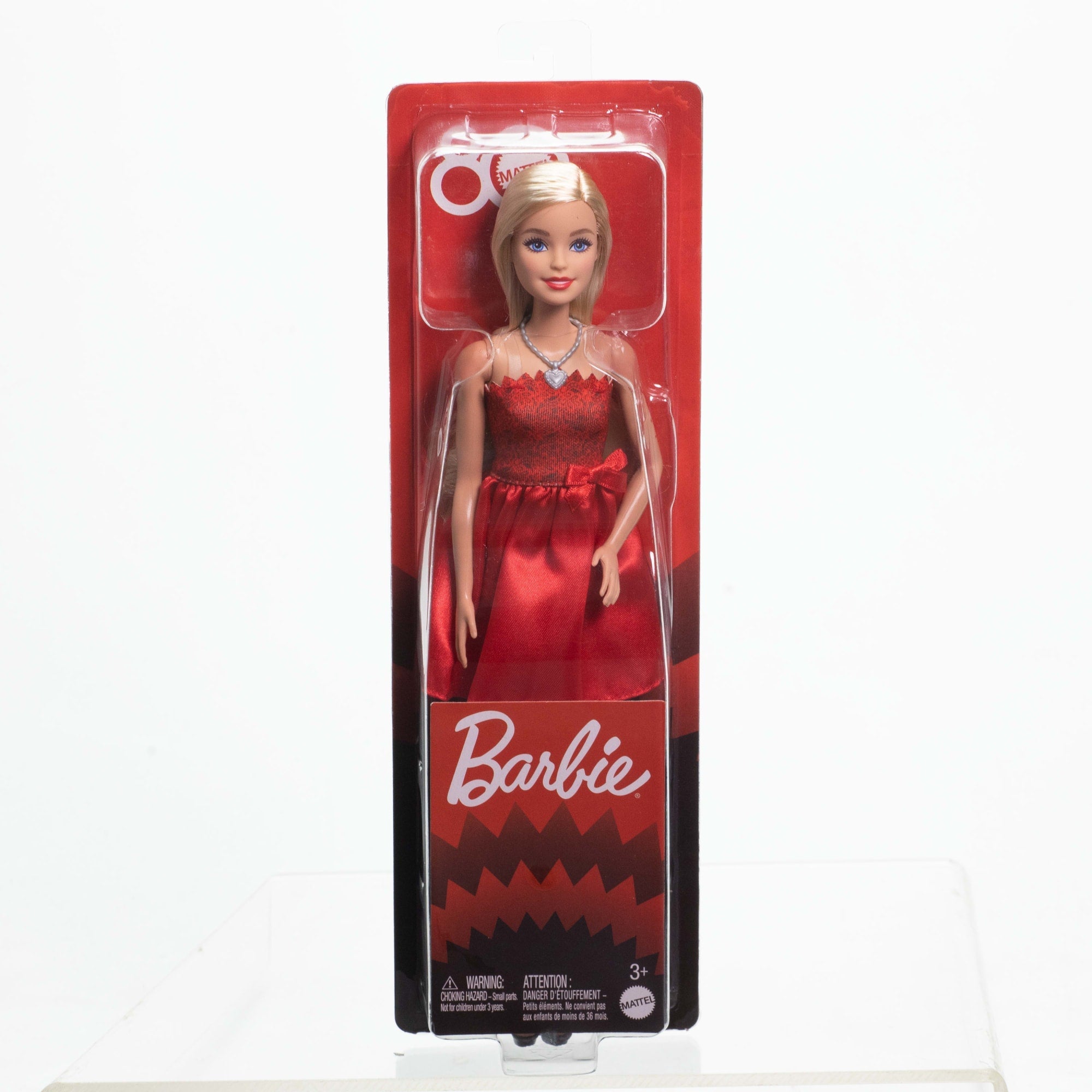 Barbie Mattel 80Th Anniversary Ruby-Red Celebration Fashion Doll Wearing Red Dress With Accessories
