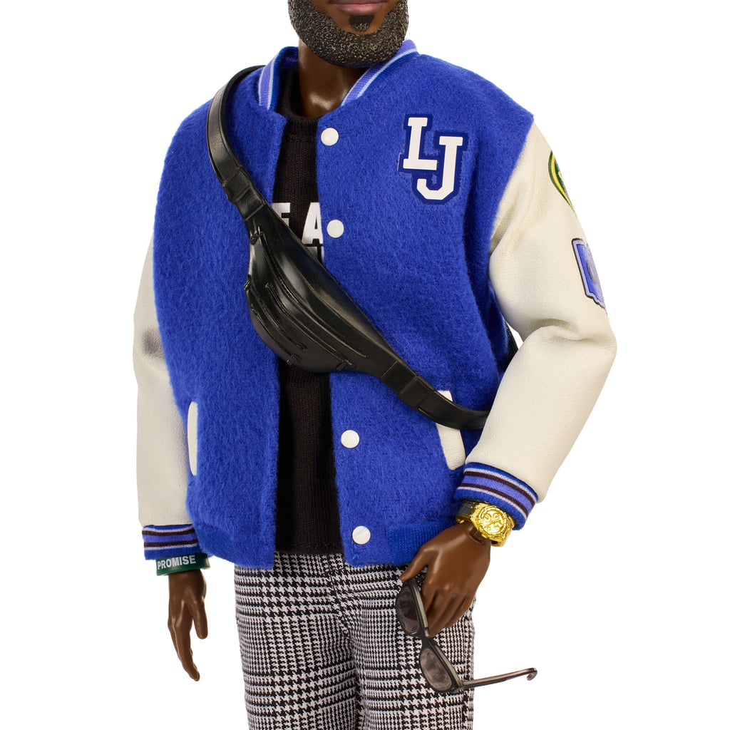 Barbie Signature Lebron James Kenbassadors Pop, Verzamelpop in Outfit Met Collegejack En Accessoires