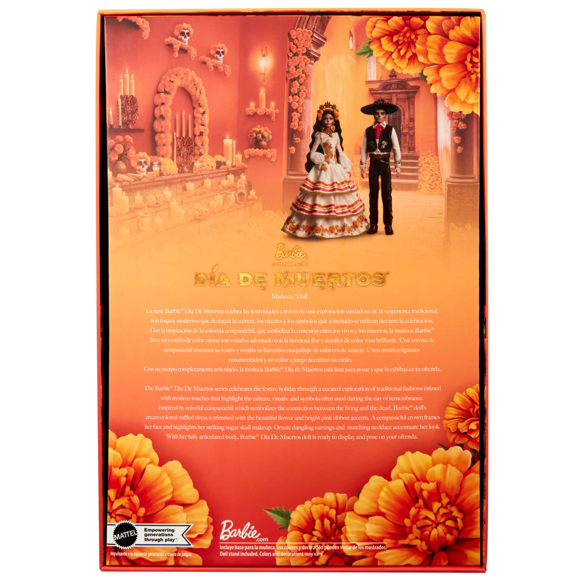 Barbie Signature Día De Muertos 2025 Κούκλα Με Εκρού Φόρεμα Με Βολάν
