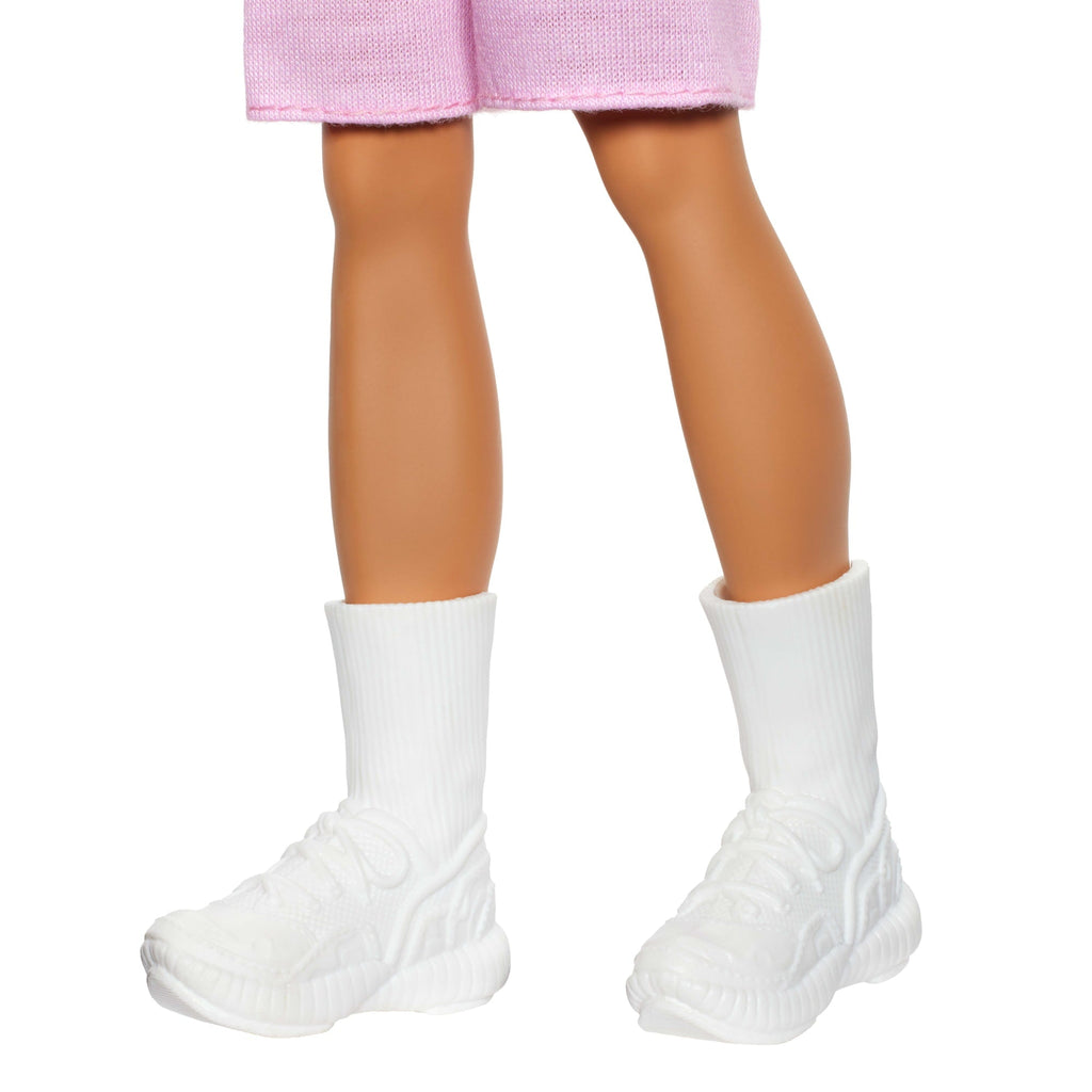 Barbie Fashionistas Lalka Ken #241 Blondyn Bluzka czerwono-białe paski, różowe spodenki i białe buty Zabawka 3+