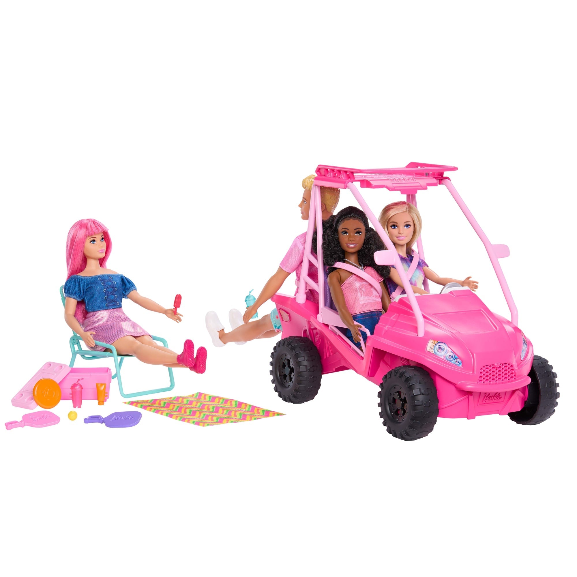 Barbie Mysteries: Beach Detectives“ Ultimativer Strand-Buggy Spielset Mit Mehr Als 10 Zubehörteilen