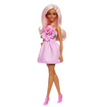 Barbie-Poupée Barbie Fashionistas Robe Sans Bretelle Rose-Accessoires