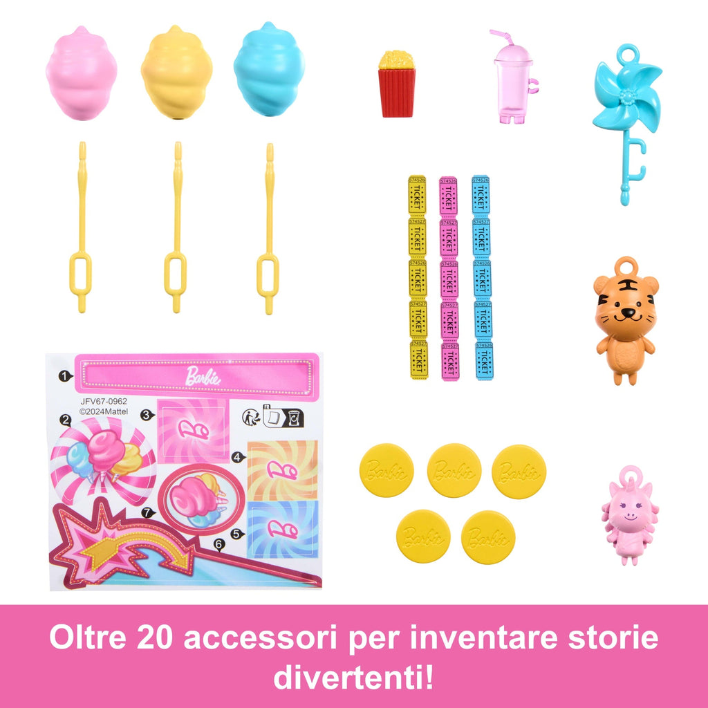 Barbie Mysteries: Beach Detectives Playset Con Bambola Barbie 'Malibu', Gioco E Zucchero Filato E Accessori