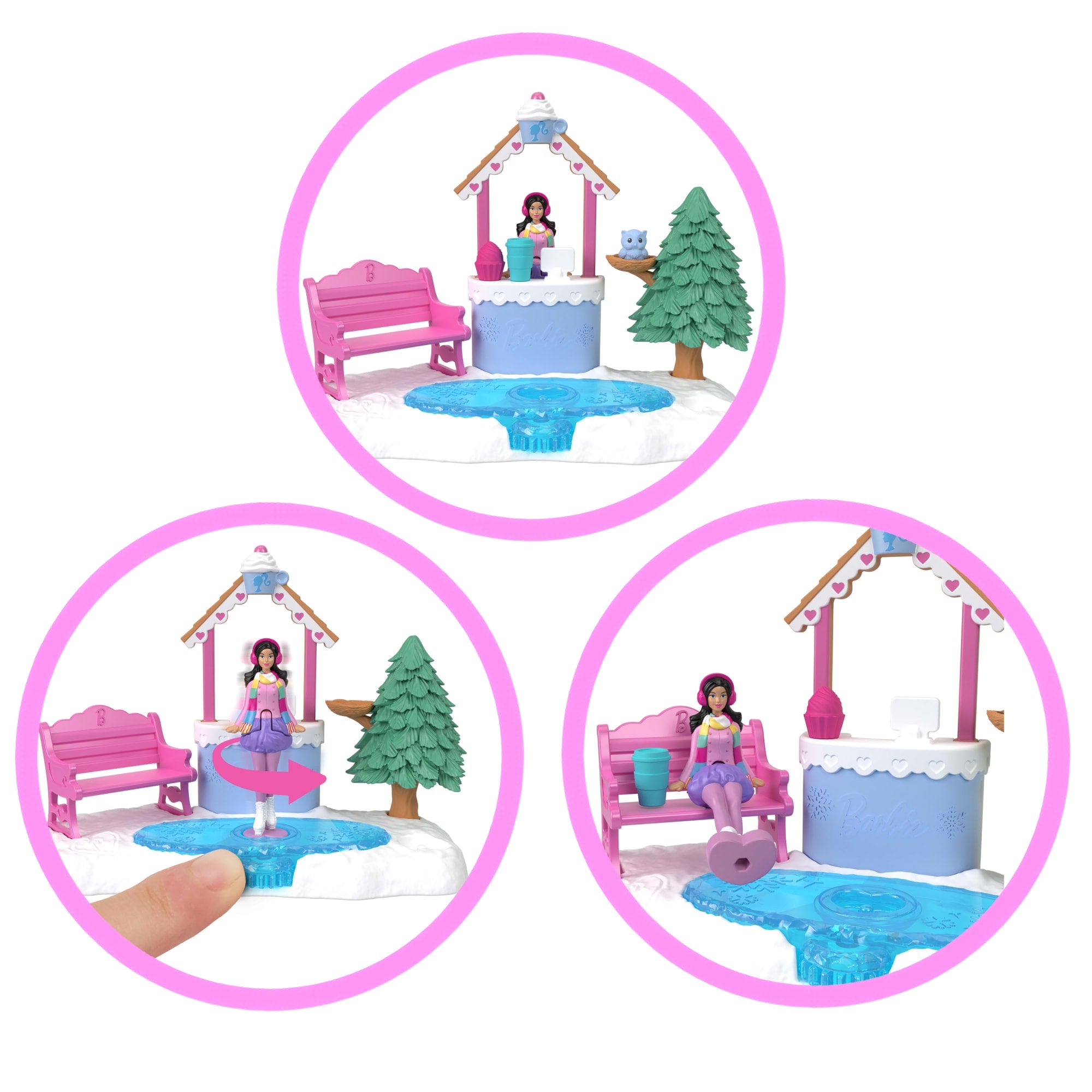 Barbie Mini BarbieLand Lodowisko Zestaw i mini lalka Zabawka 4+