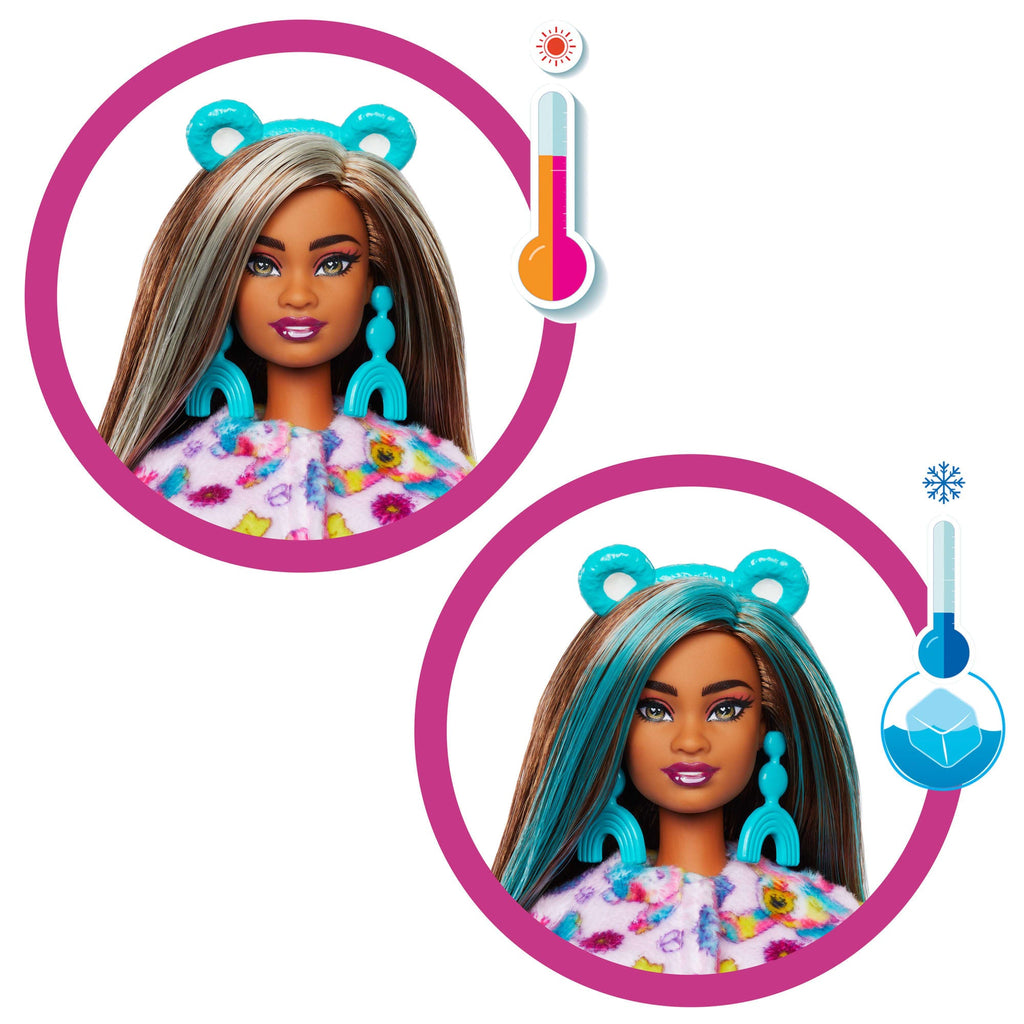 Barbie Cutie Reveal Care Bears Serie 2 Good Vibes Bear Con 10 Sorprese, Bambola E Accessori