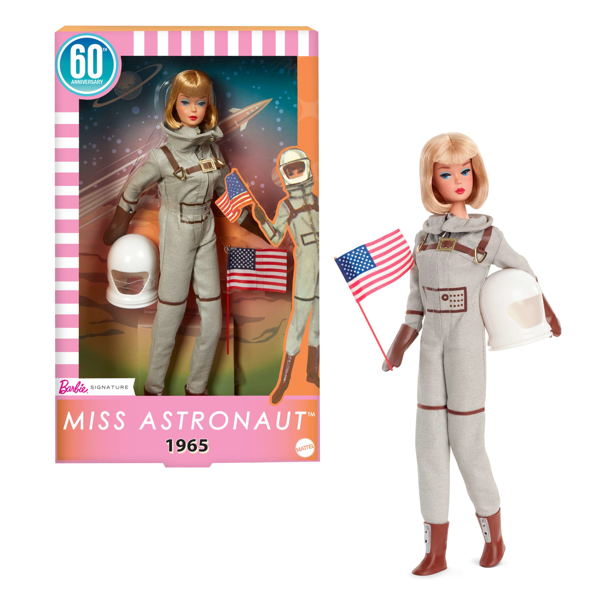Barbie-Poupée Astronaute-Poupée À Collectionner Avec Costume Et Casque