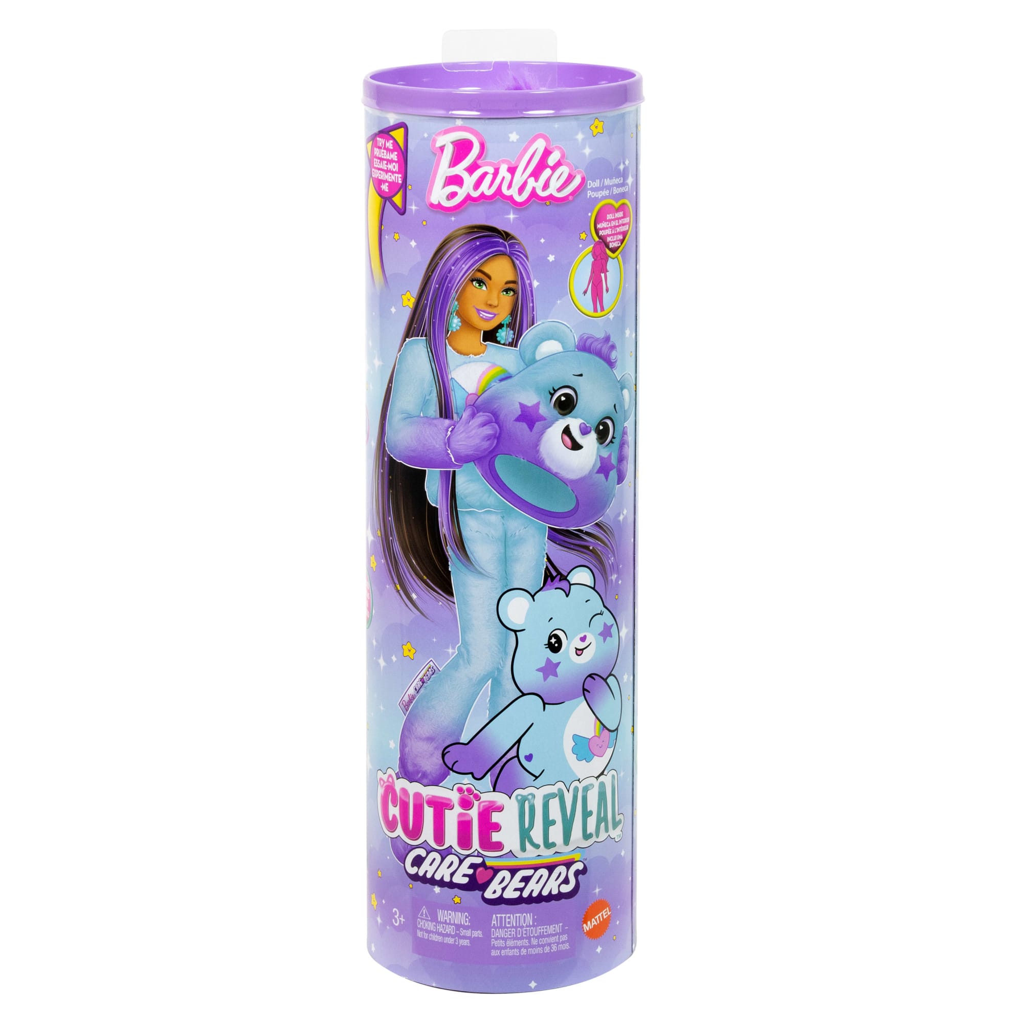Muñeca Barbie Cutie Reveal De La Serie 2 De La Colección Care Bears Con Accesorios, Osito Dream Bright Bear Con 10 Sorpresas