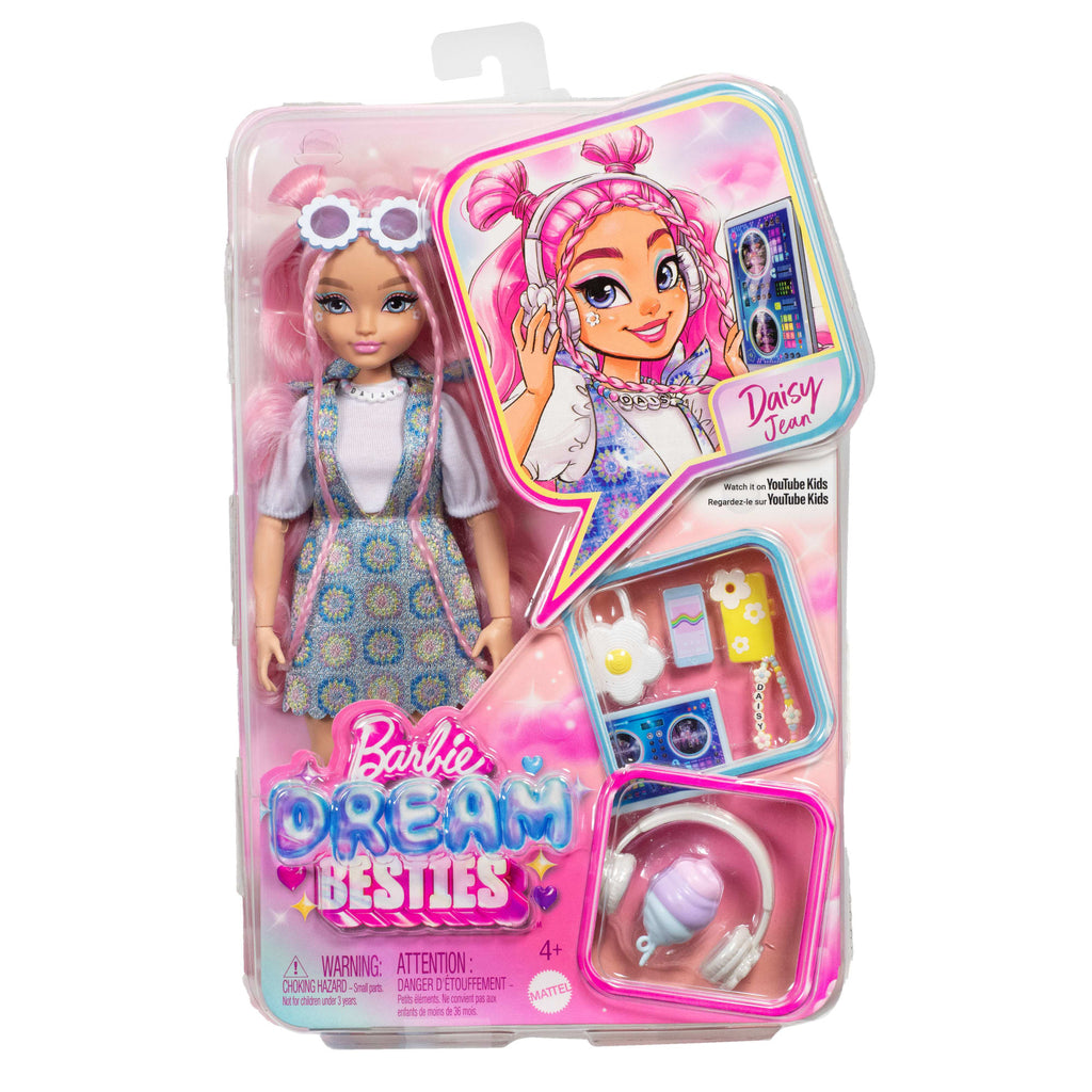 Barbie-Dream Besties Daisy Jean-Poupée Avec 9 Accessoires Musique