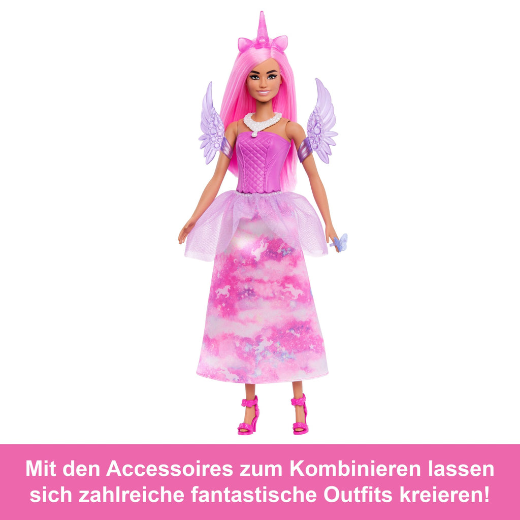 Barbie-Adventskalender Mit Modepuppe Und 24 Überraschungs-Accessoires Mit Einhorn Und Tieren