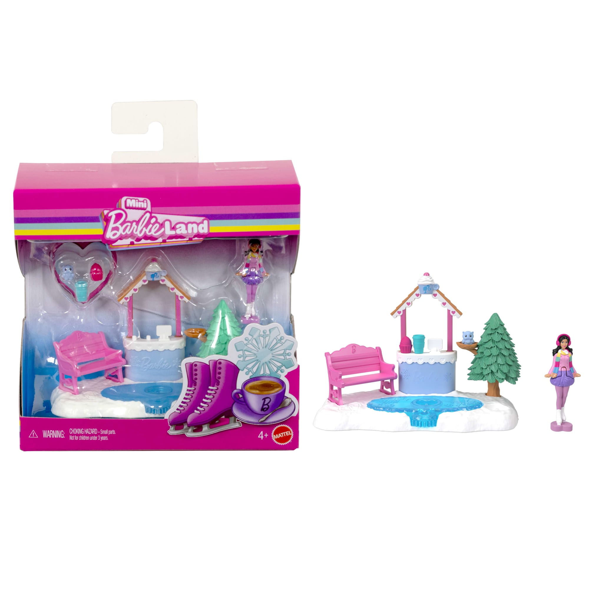 Barbie Mini BarbieLand Lodowisko Zestaw i mini lalka Zabawka 4+