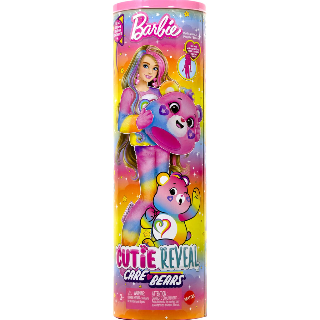 Muñeca Barbie Cutie Reveal De La Serie 2 De La Colección Care Bears Con Accesorios, Osito Togetherness Bear Con 10 Sorpresas