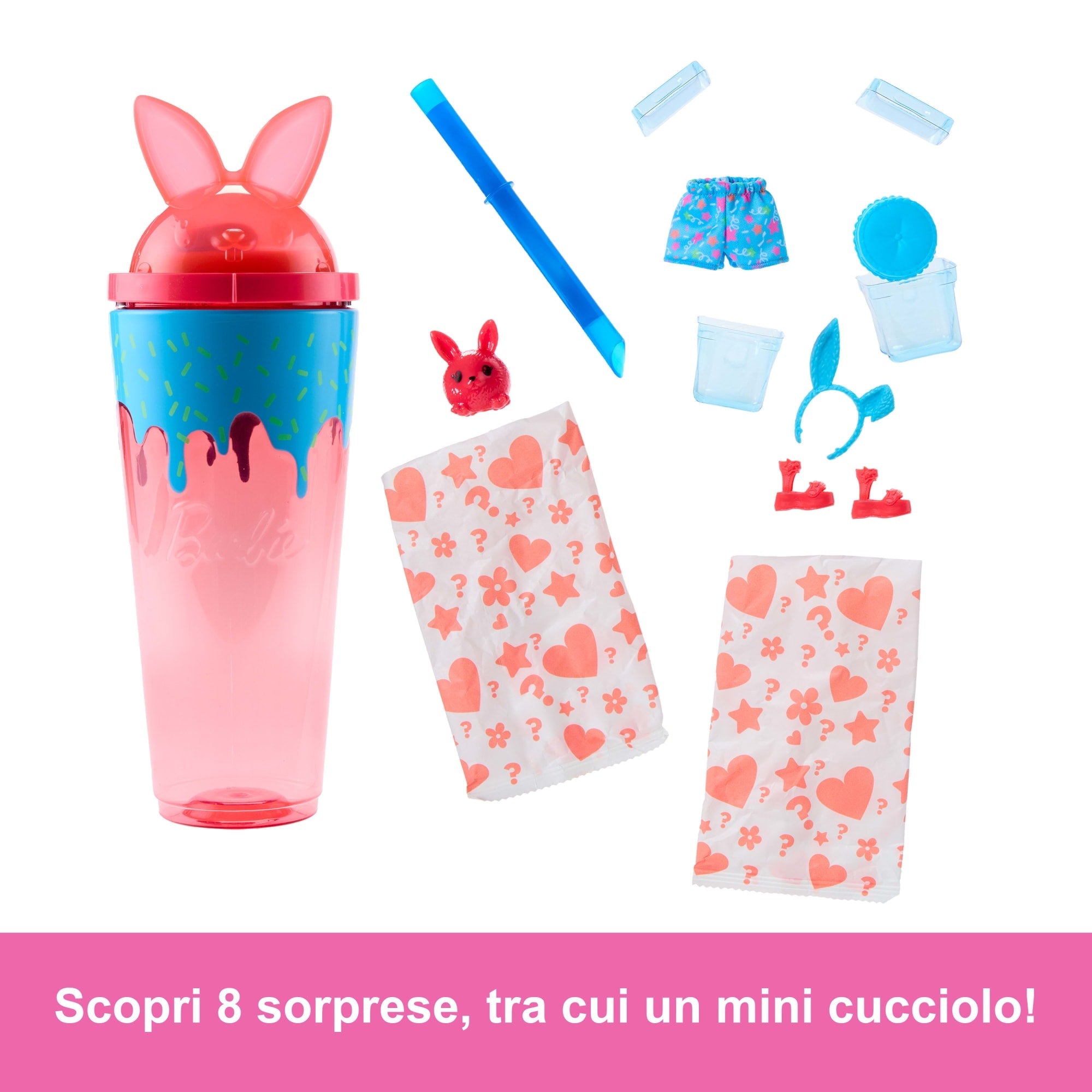 Barbie Pop Reveal Serie Frullati, Bambola Gattino Profumata, Set Bambola E Accessori