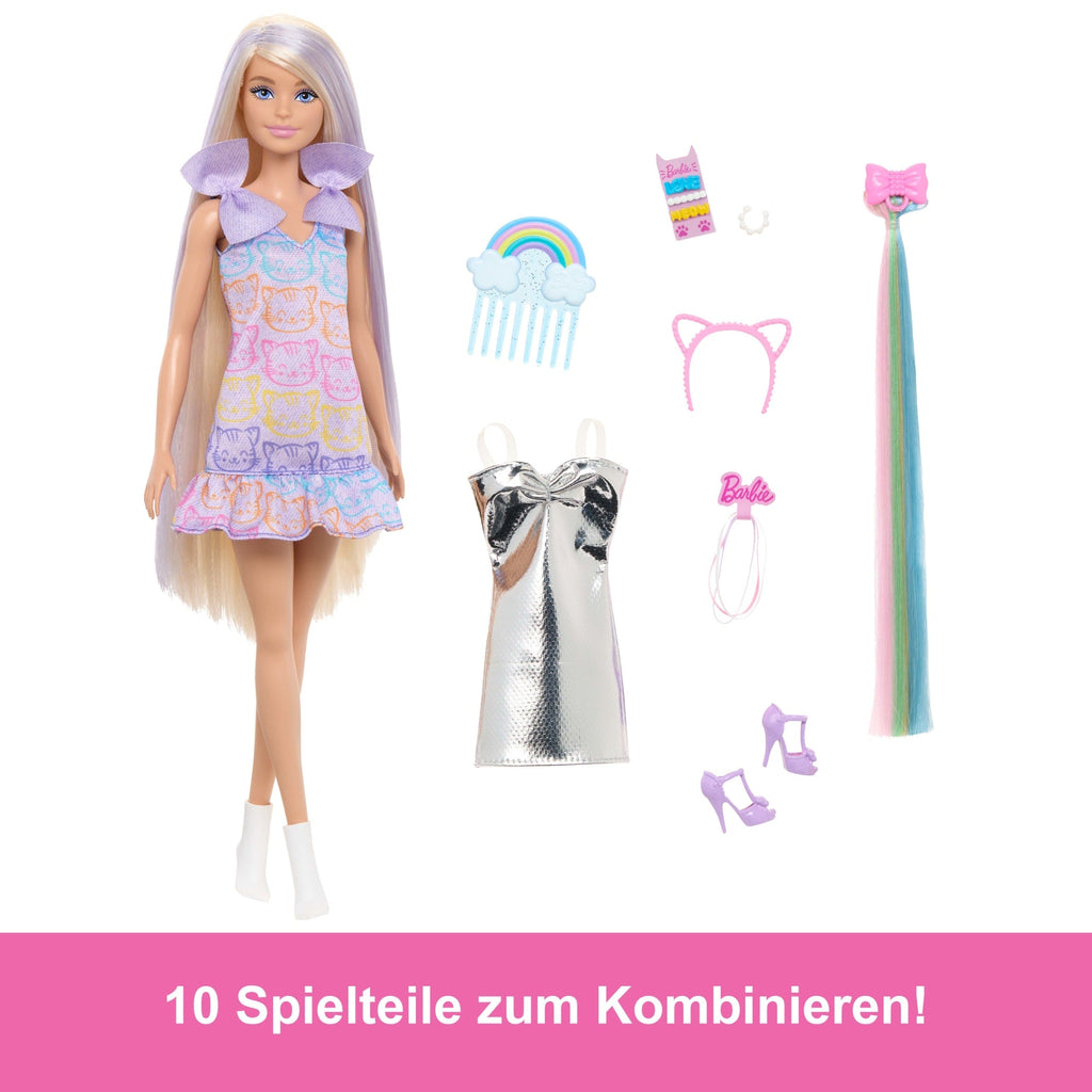 Barbie Fun & Fancy Puppe Mit Accessoires, Modepuppe Mit Extra Langem Blondem Haar Und 2 Looks