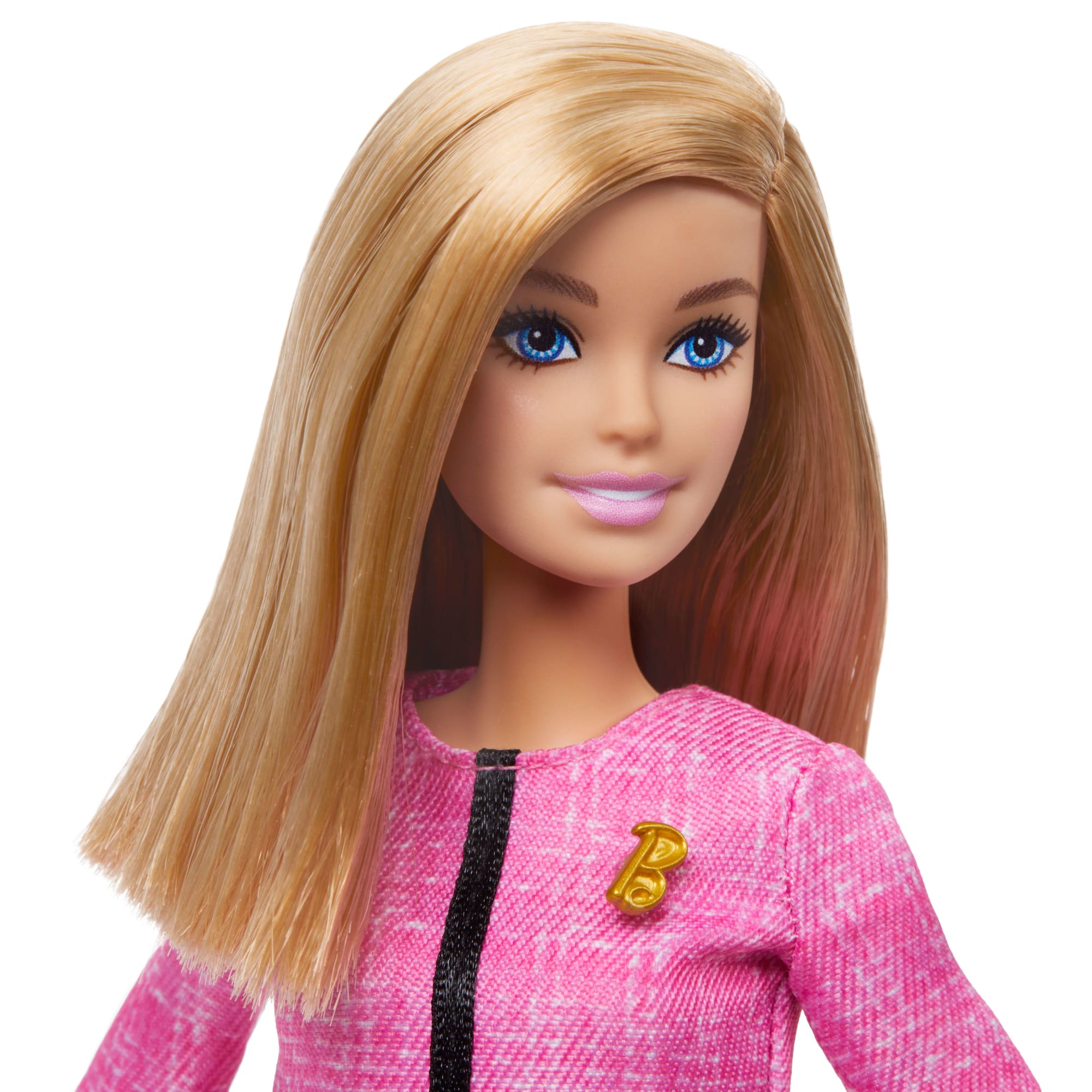 Barbie Geleceğin Lideri Sarışın Bebek, Kıyafetli, Altın Rengi 2 Bilezikli Ve Rozetli, Çıkartmalı