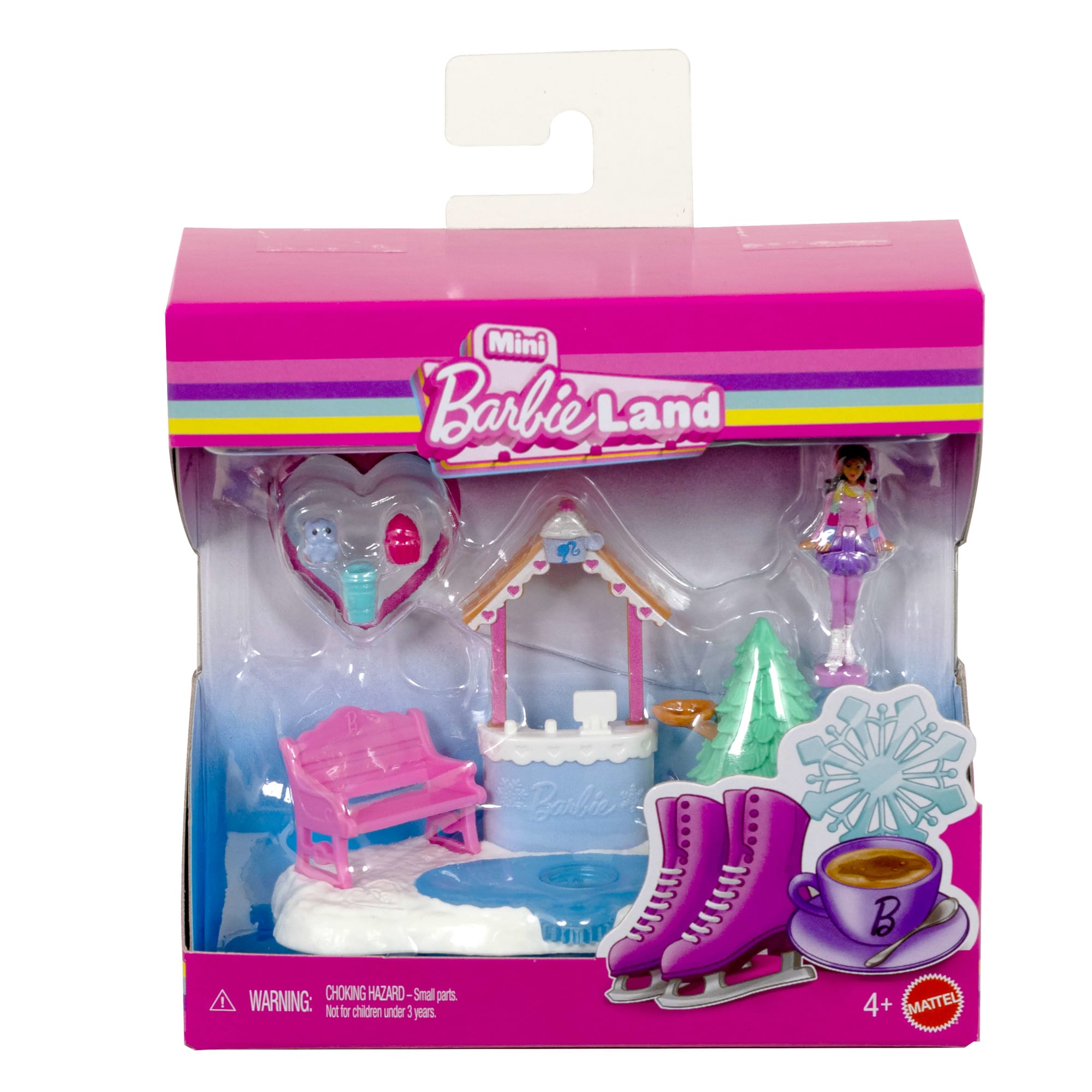 Barbie Mini BarbieLand Lodowisko Zestaw i mini lalka Zabawka 4+