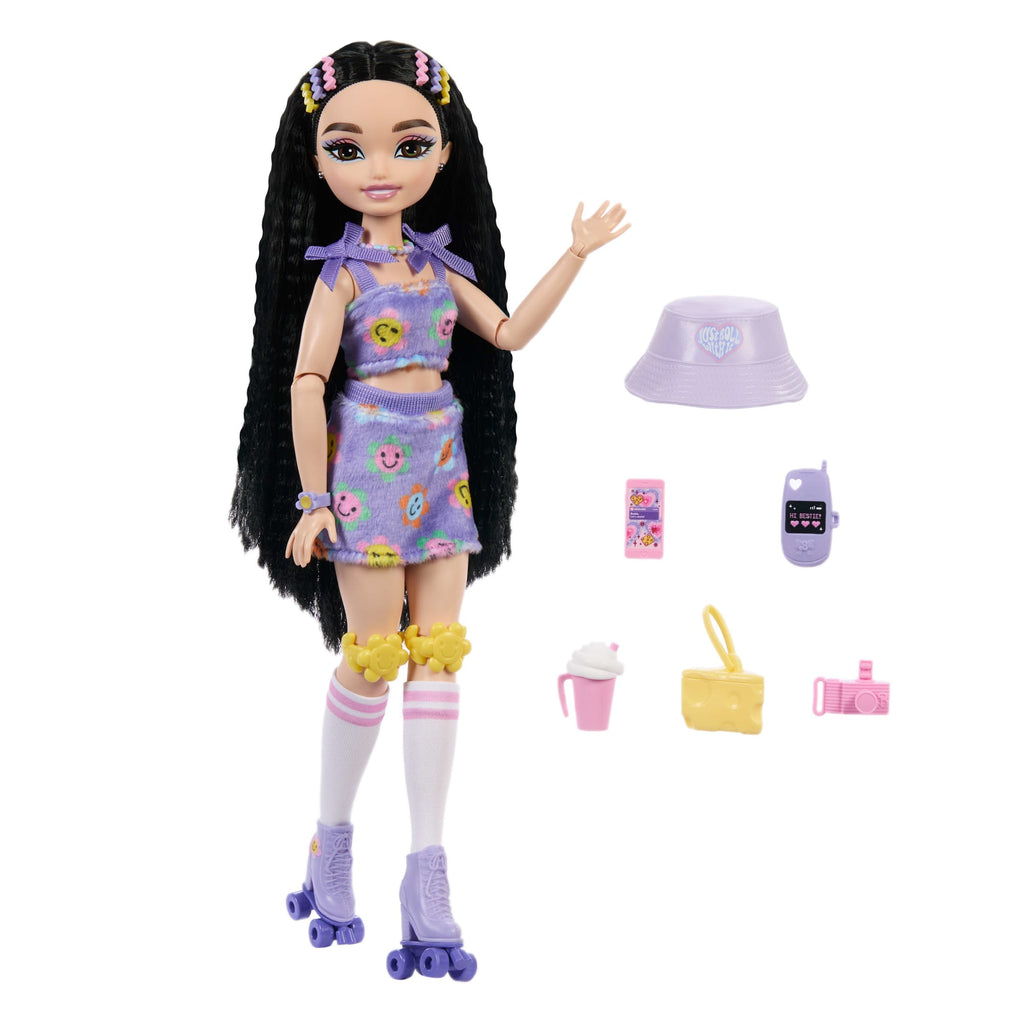 Rüya Arkadaşlar Patenci Barbie Renee Bebek Ile Video Ve Yemek Temalı 12 Aksesuar