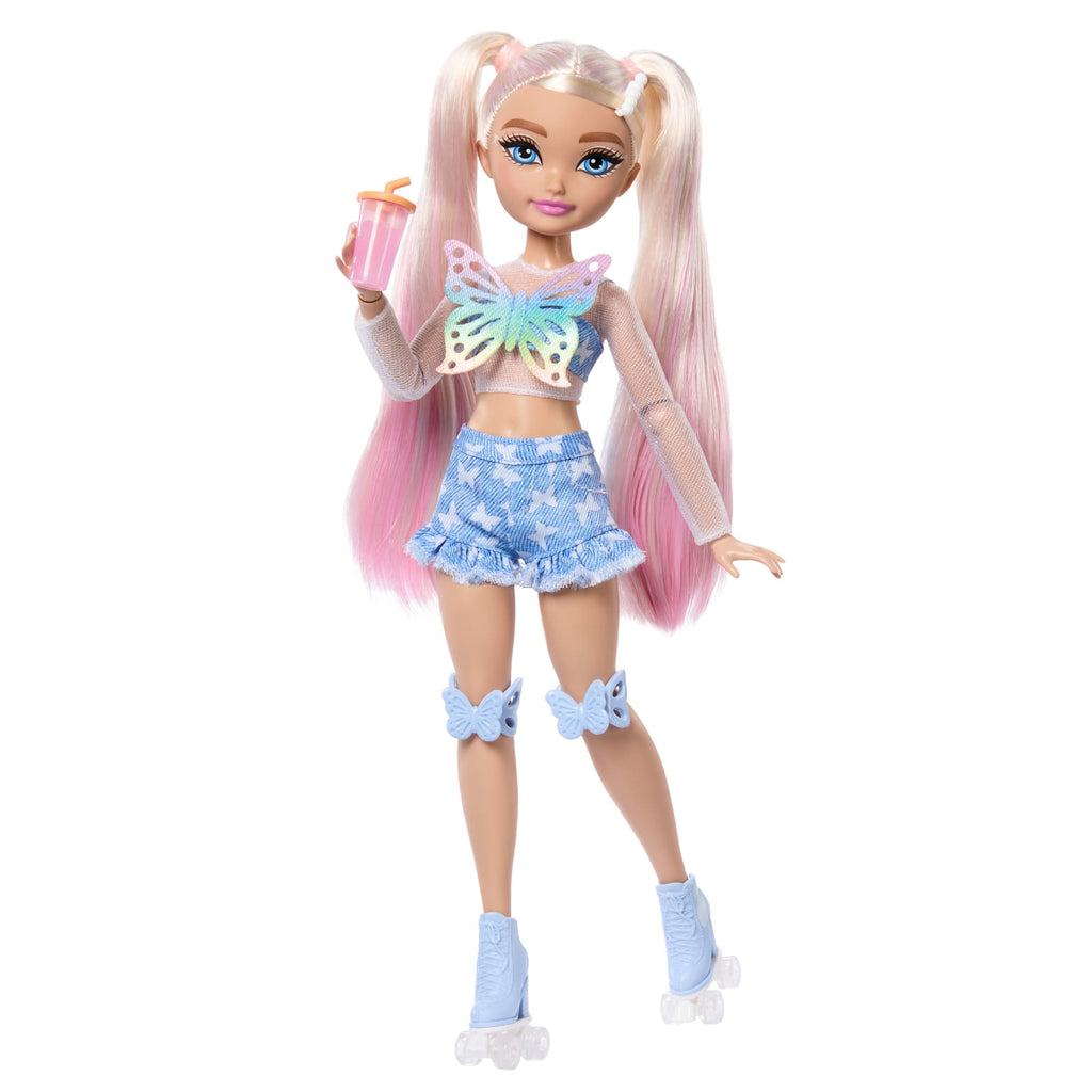 Muñeca Patinadora De Moda Barbie Dream Besties 'Malibu' Con 9 Accesorios De Maquillaje Temáticos