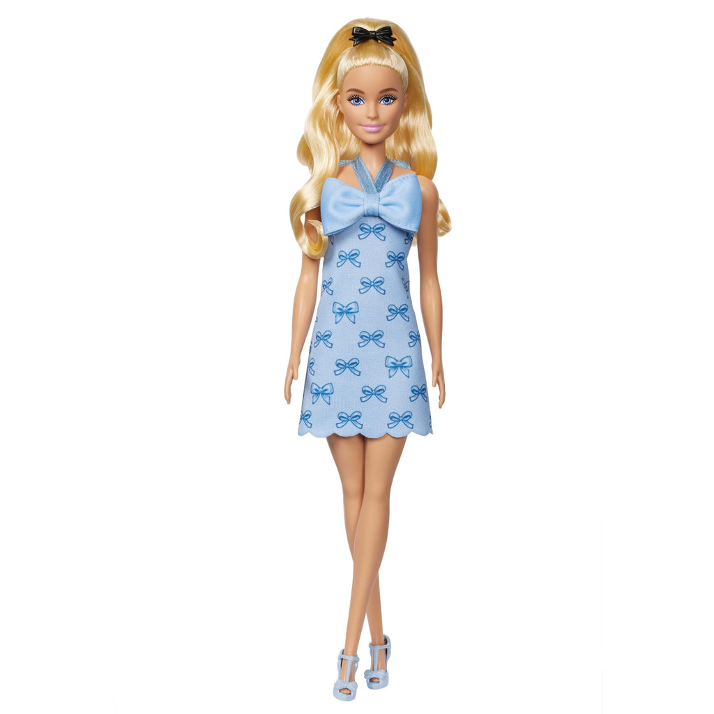 Barbie-Poupée Barbie Fashionistas Robe DOS Nu Bleu Layette-Avec Nœud