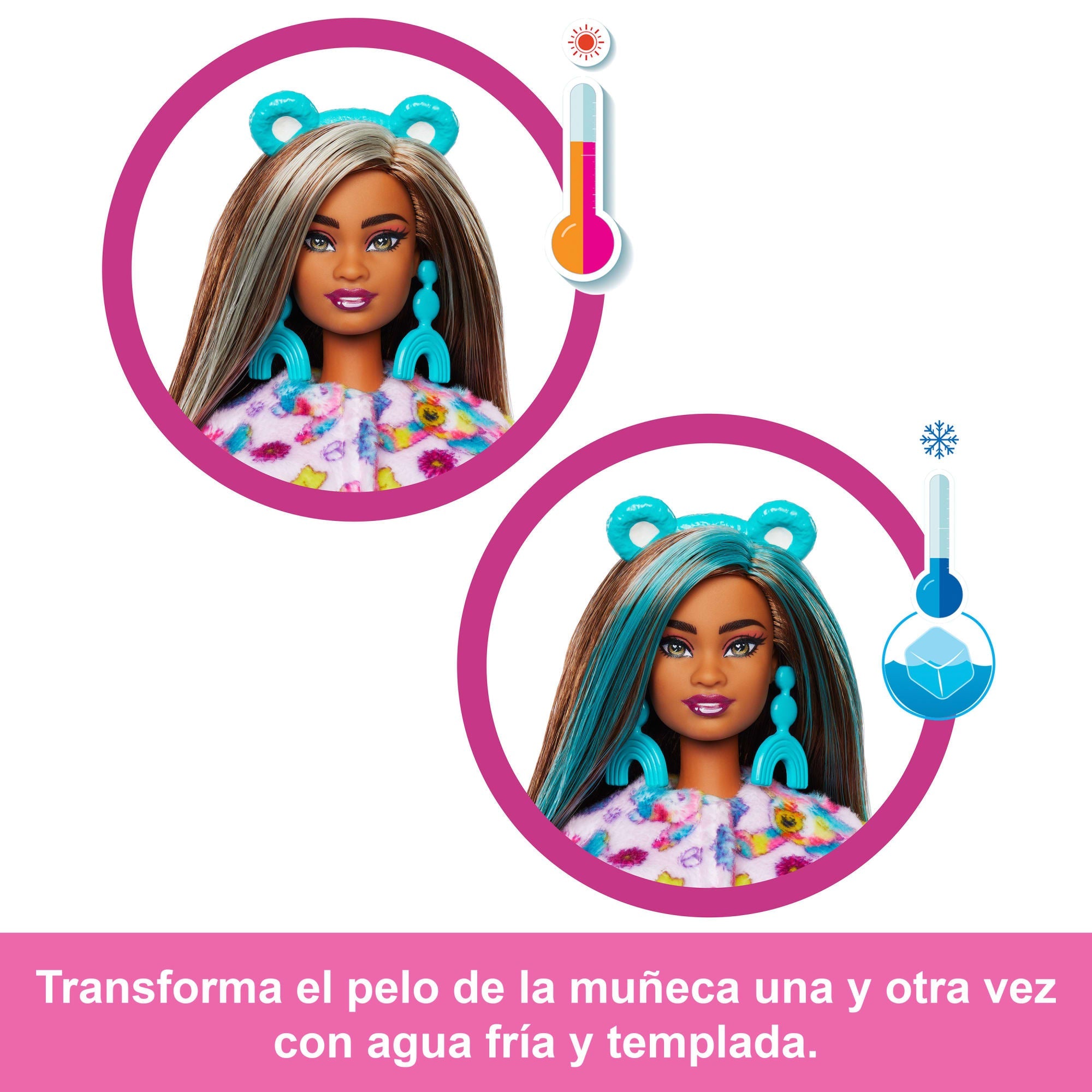 Muñeca Barbie Cutie Reveal De La Serie 2 De La Colección Care Bears Con Accesorios, Osito Good Vibes Bear Con 10 Sorpresas