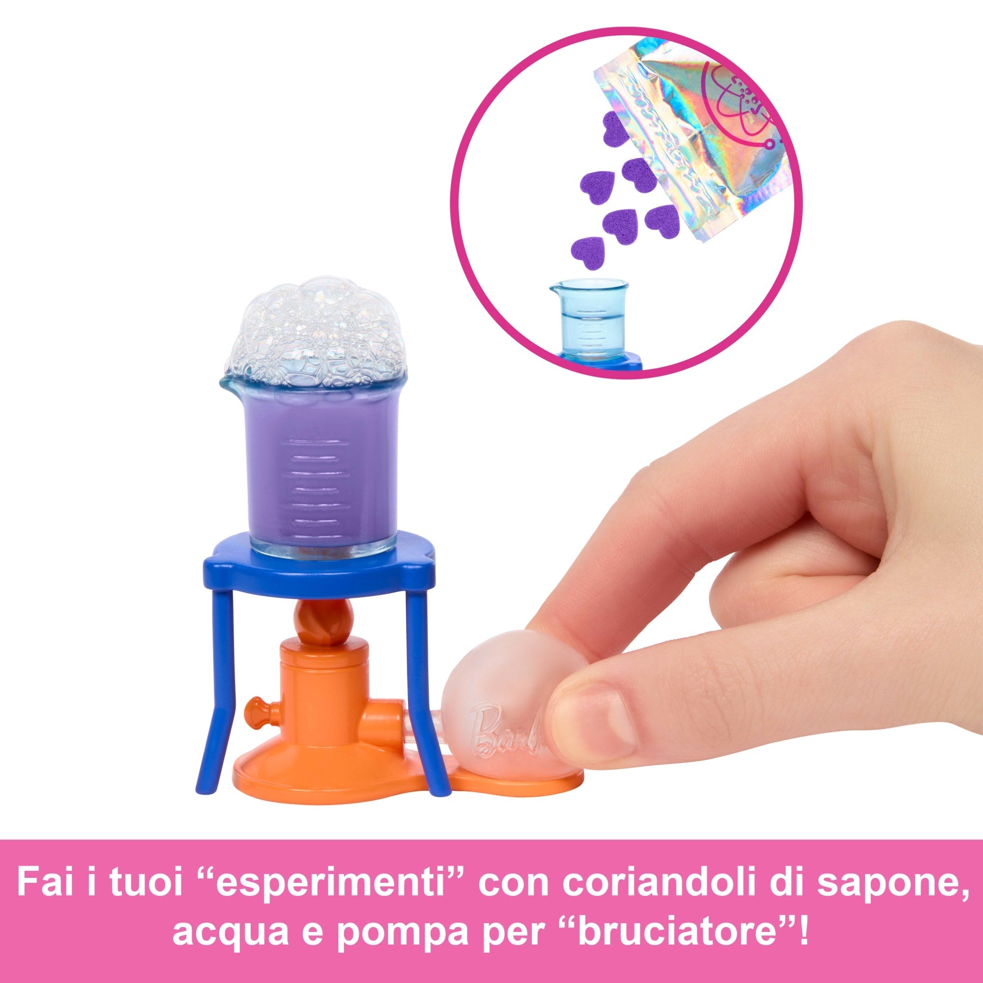 Barbie Scienziata Bambola Bionda E Accessori Come Tavolo Da Laboratorio E Accessori Cambia Colore