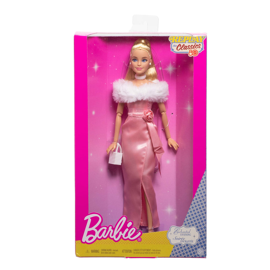 Muñeca Barbie Noche De Encanto Con Vestido Rosa De La Colección Vuelven Los Clásicos De Mattel