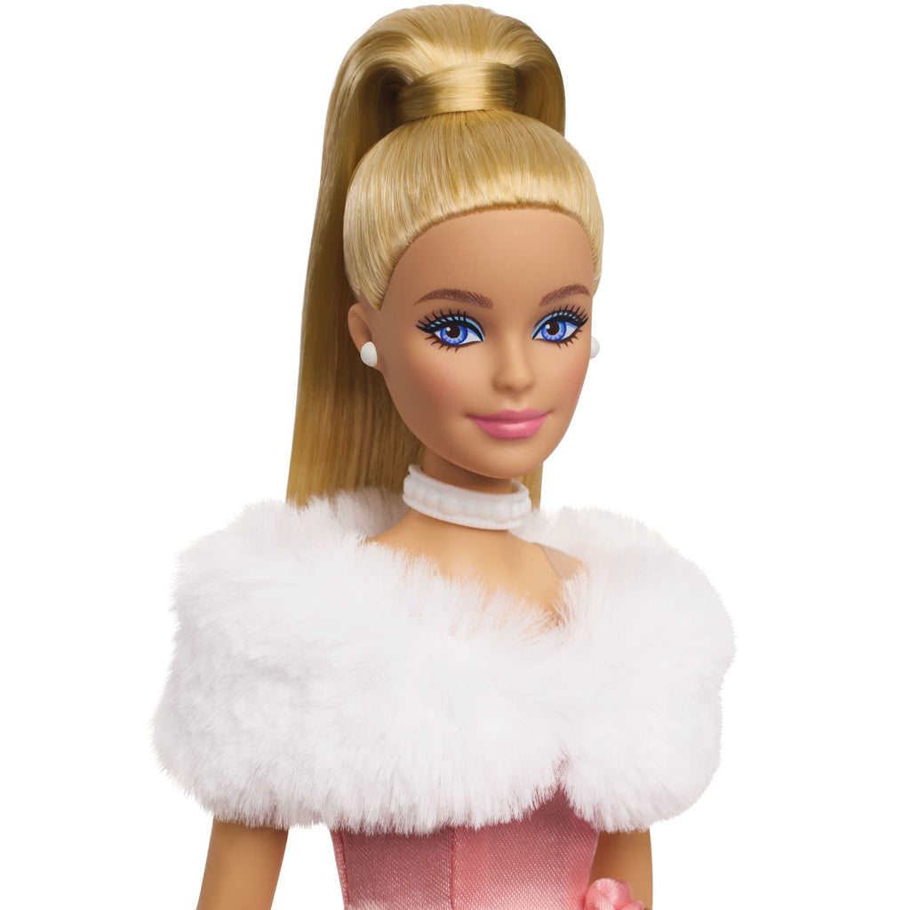 Muñeca Barbie Noche De Encanto Con Vestido Rosa De La Colección Vuelven Los Clásicos De Mattel