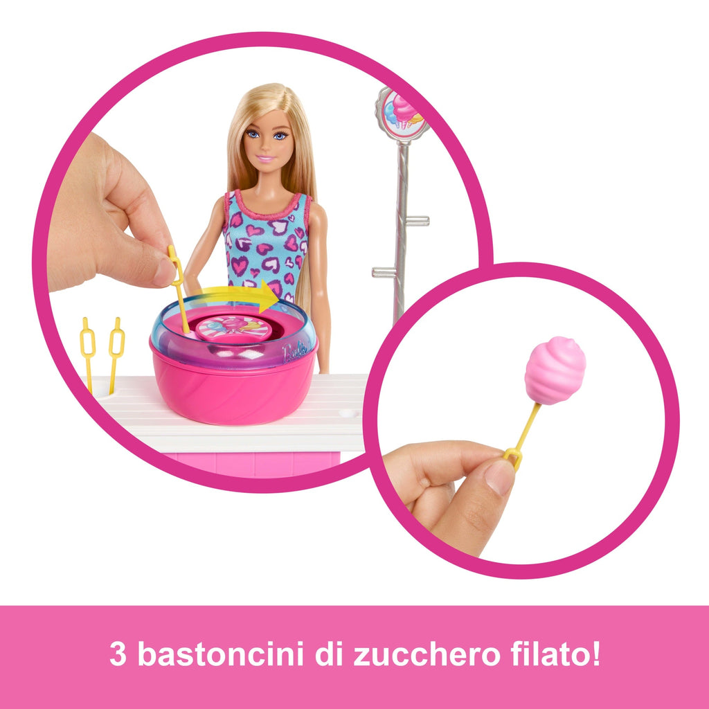 Barbie Mysteries: Beach Detectives Playset Con Bambola Barbie 'Malibu', Gioco E Zucchero Filato E Accessori