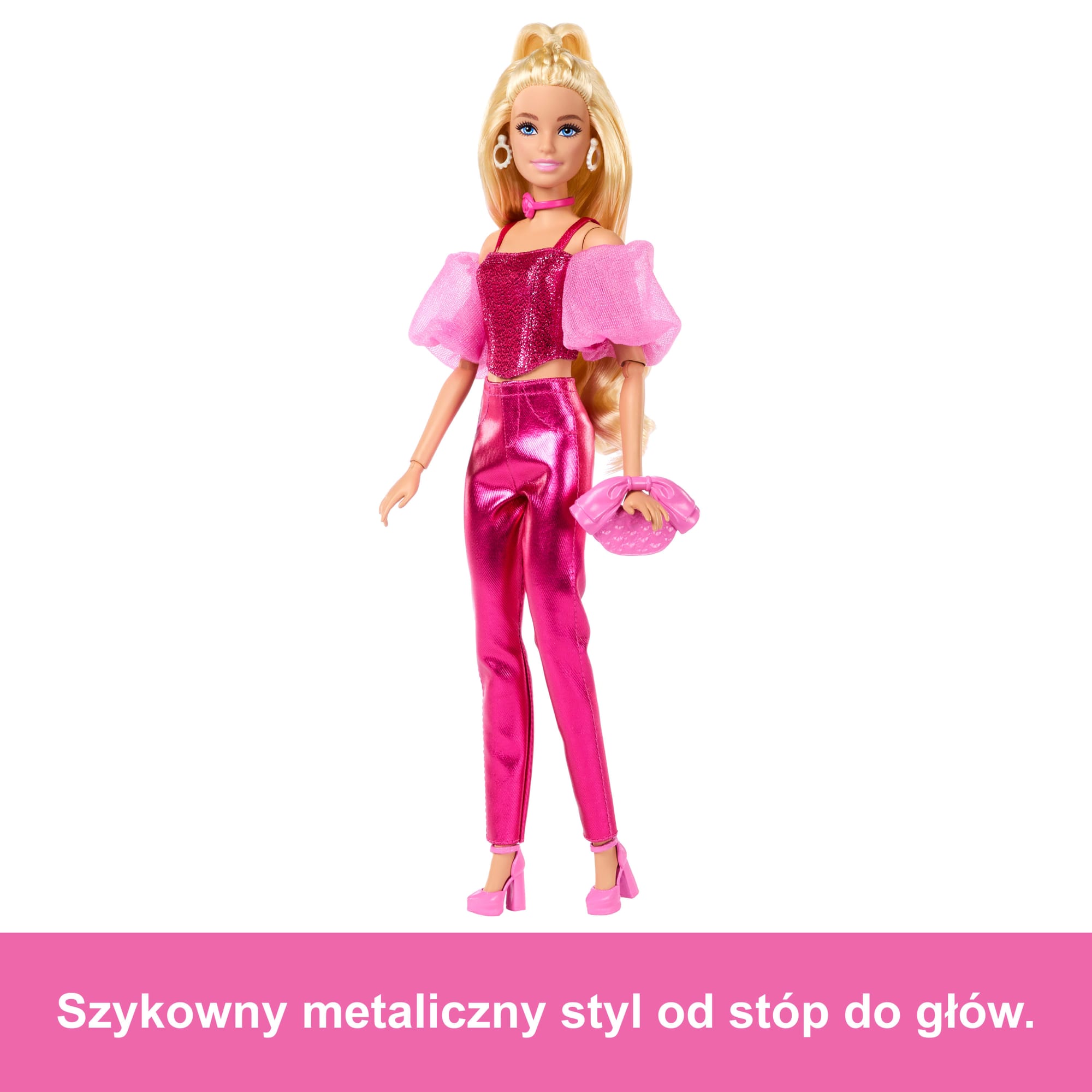 Barbie Deluxe Style Lalka modowa #5 Różowy gorset z bufkami Zabawka 4+