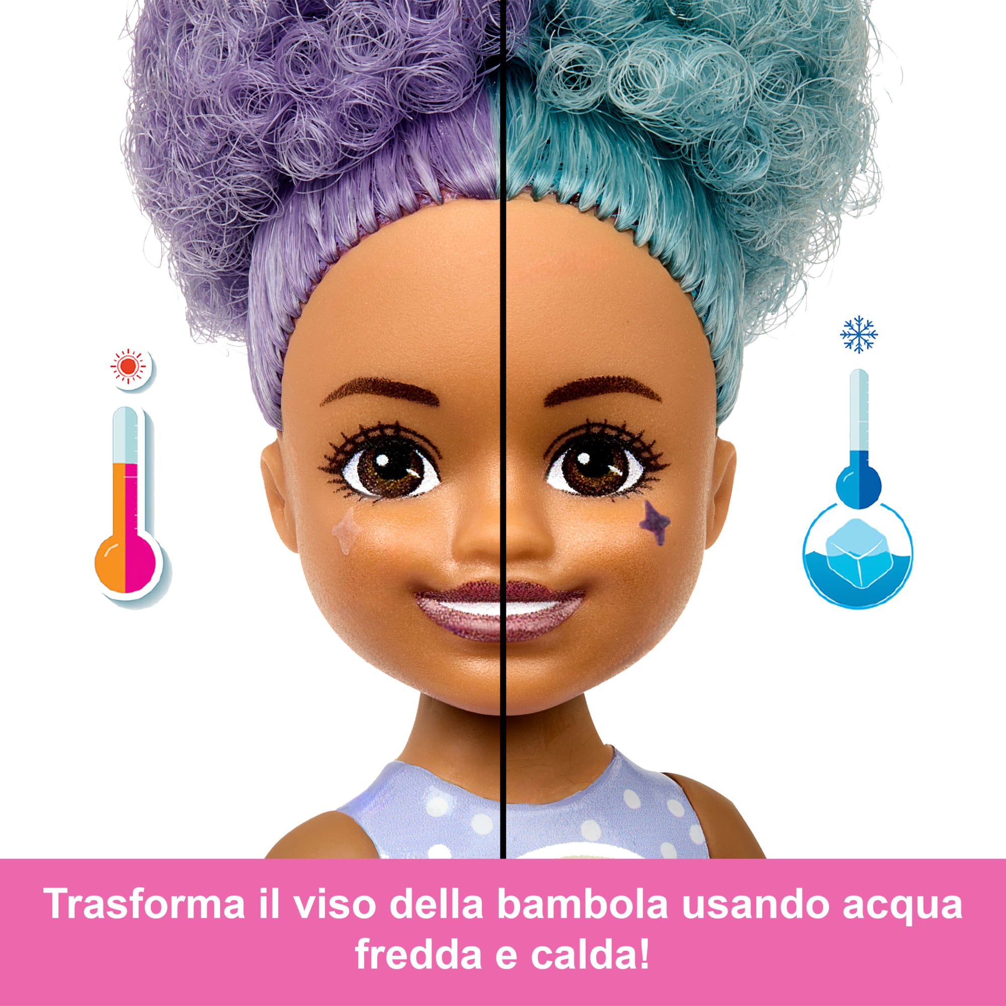 Barbie Chelsea Pop Reveal Serie Dolcetti, Bambola Profumata Con 5 Sorprese Tra Cui Un Cucciolo (I Modelli Possono Variare)