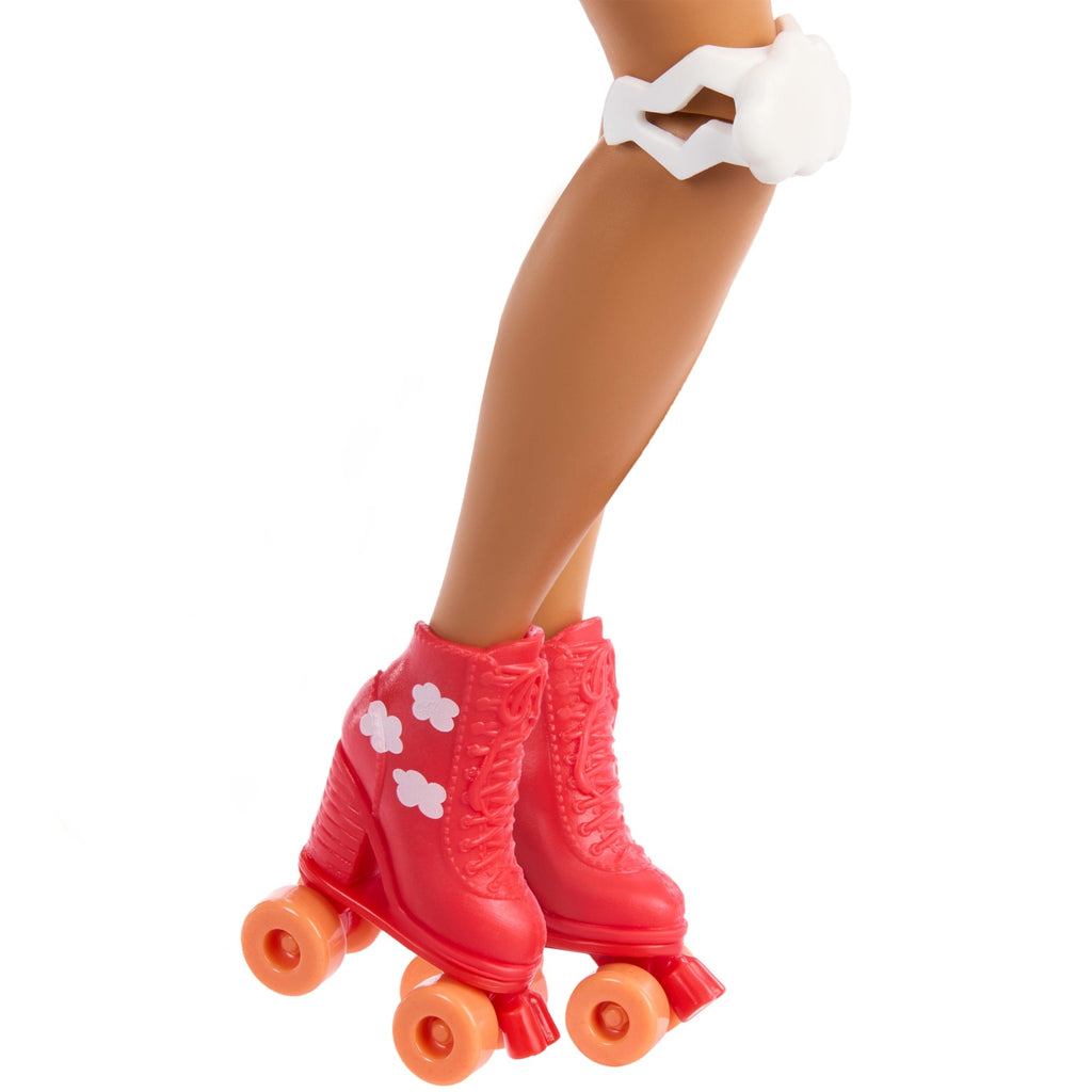 Muñeca Patinadora De Moda Barbie Dream Besties Teresa Con 9 Accesorios Temáticos De Videojuegos