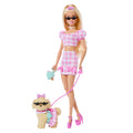 Muñeca De Moda Barbie Twinning Looks Con Perrito, Ropa Y Accesorios De Color Rosa A Juego, Muñeca Rubia