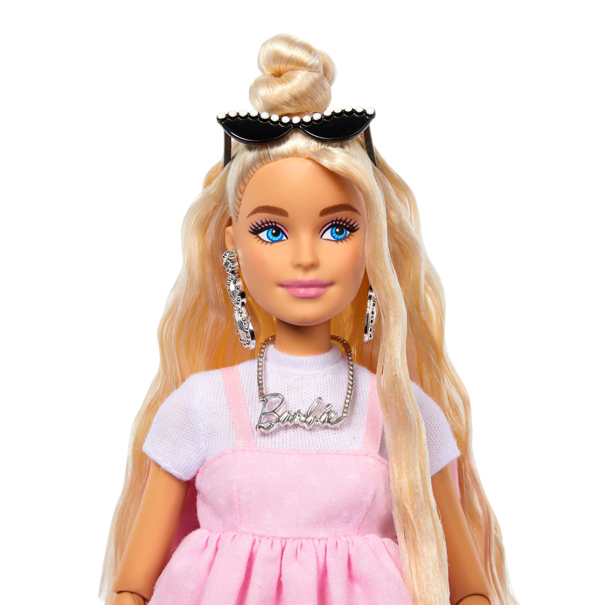 Κούκλα Barbie Deluxe Style #3 Με Ροζ Παστέλ Φόρεμα Barbiecore Με Μεγάλο Φιόγκο Και Ξανθά Μαλλιά.