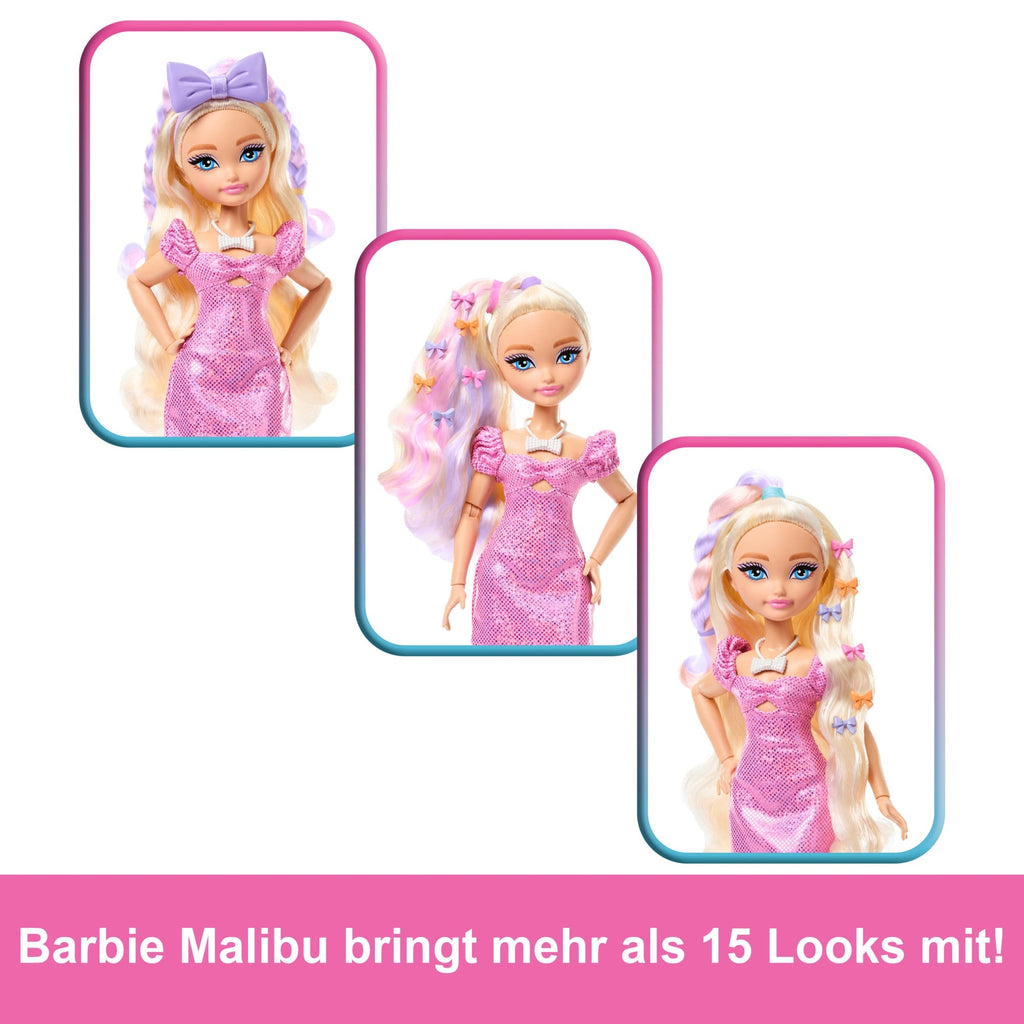 Barbie Dream Get Ready With Barbie Barbie Malibu“-Modepuppe Mit Überraschungs-Accessoires Und Mehr Als 15 Looks
