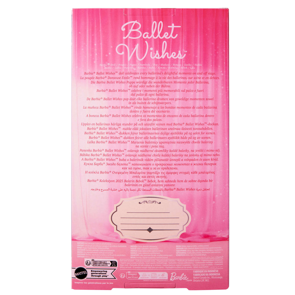 Satenimsi Pembe Tütüsüyle Koleksiyona Uygun Barbie Signature Balerin Bebek