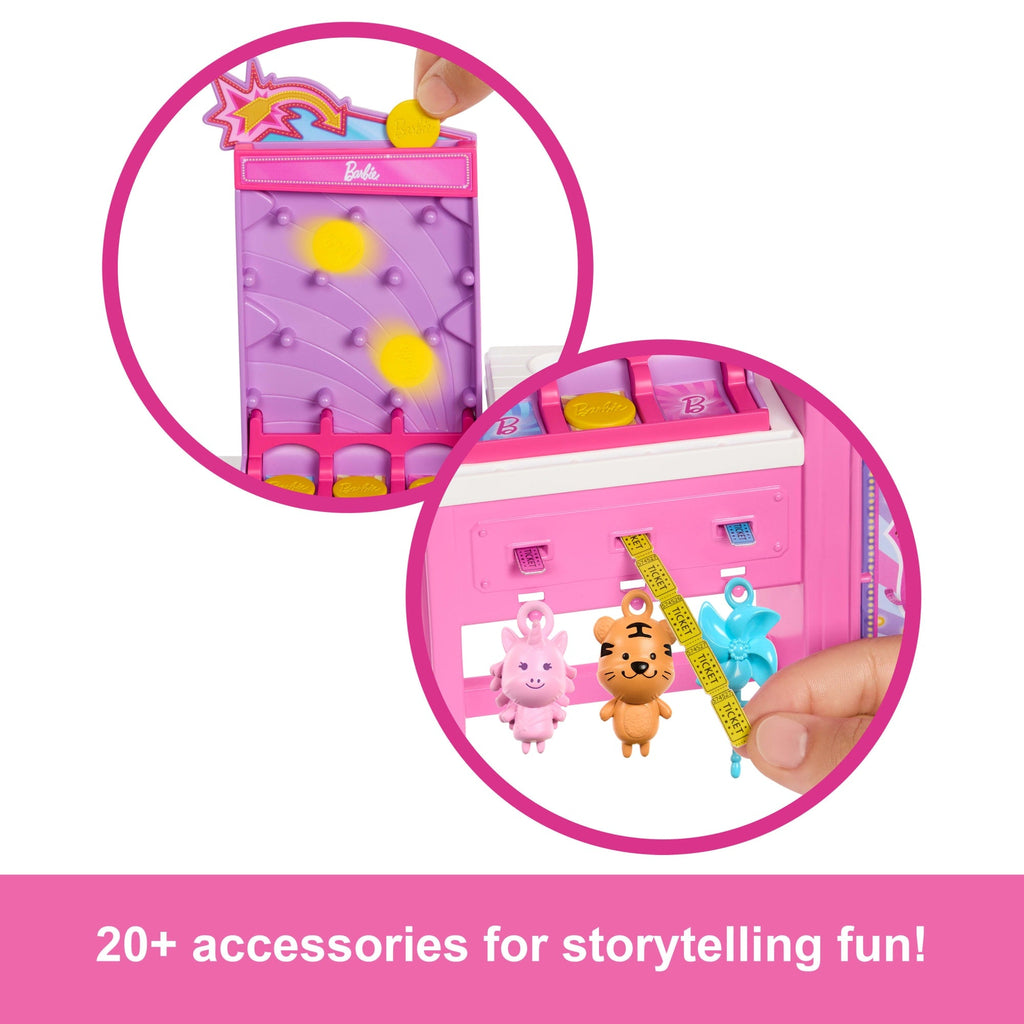 Barbie Mysteries: Beach Detectives Barbie “Malibu” Doll, Cotton Candy Game Playset & Accessories