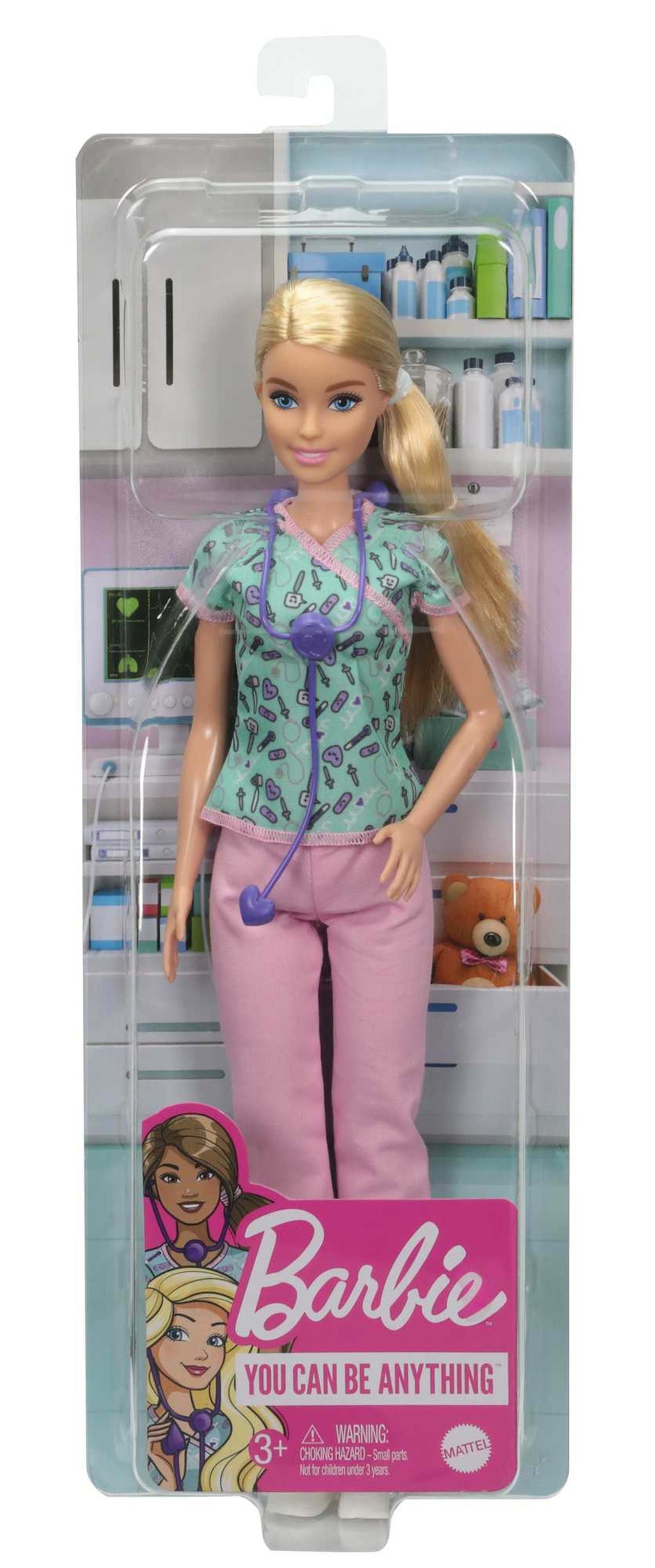 Barbie - Barbie Infirmière - Poupée Mannequin - Dès 3 Ans