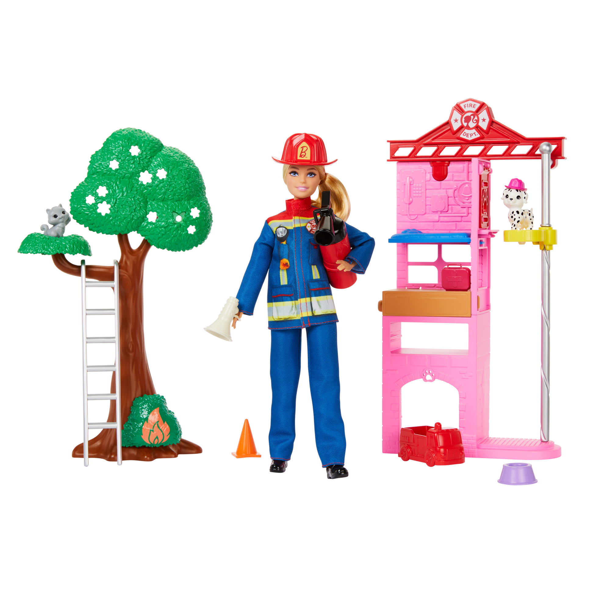 Barbie Vigile Del Fuoco Playset