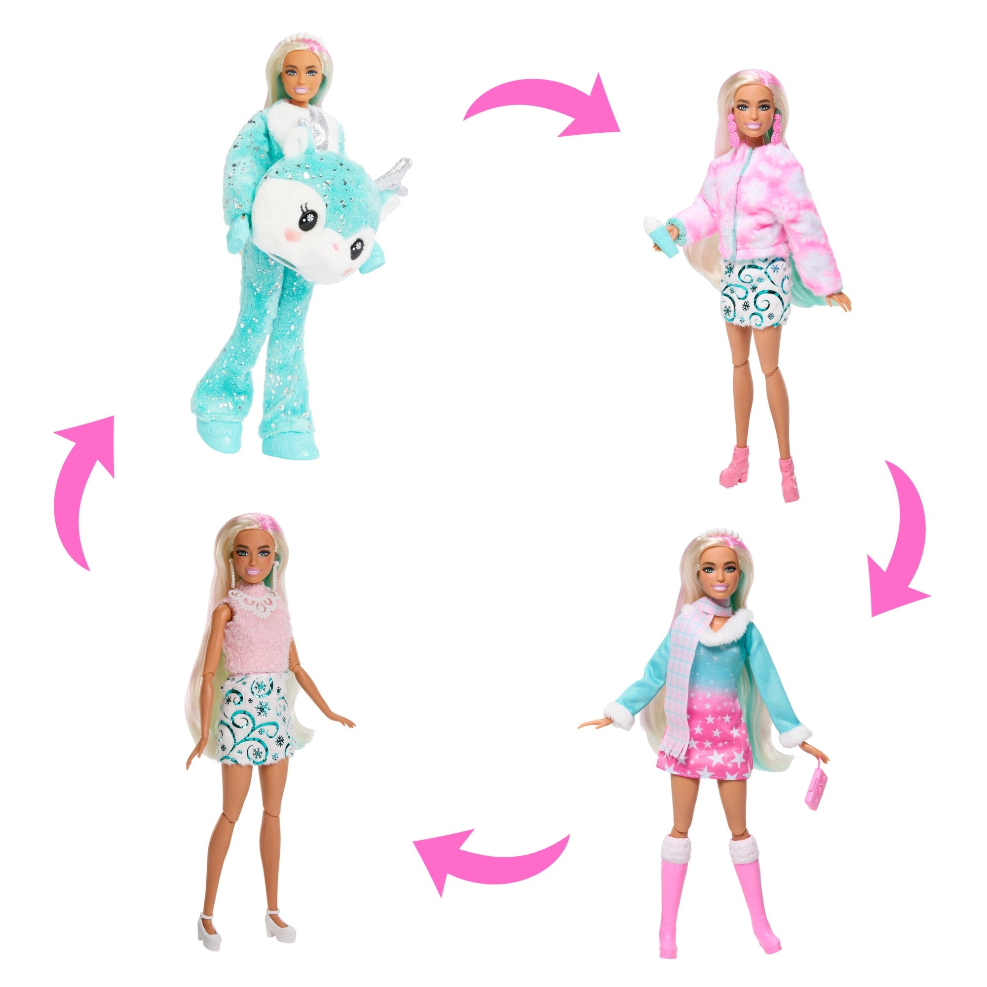 Barbie-Calendrier De L’Avent Cutie Reveal-1 Poupée Et 24 Surprises