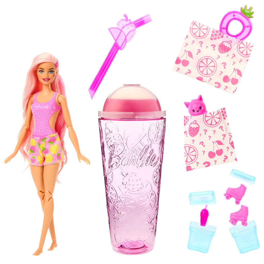 Muñeca Barbie Pop Reveal De La Colección Aroma De Frutas, Incluye Ocho Sorpresas, Entre Las Que Se Incluyen Una Mascota, Slime, Muñecas Perfumadas Y Función De Cambio De Color