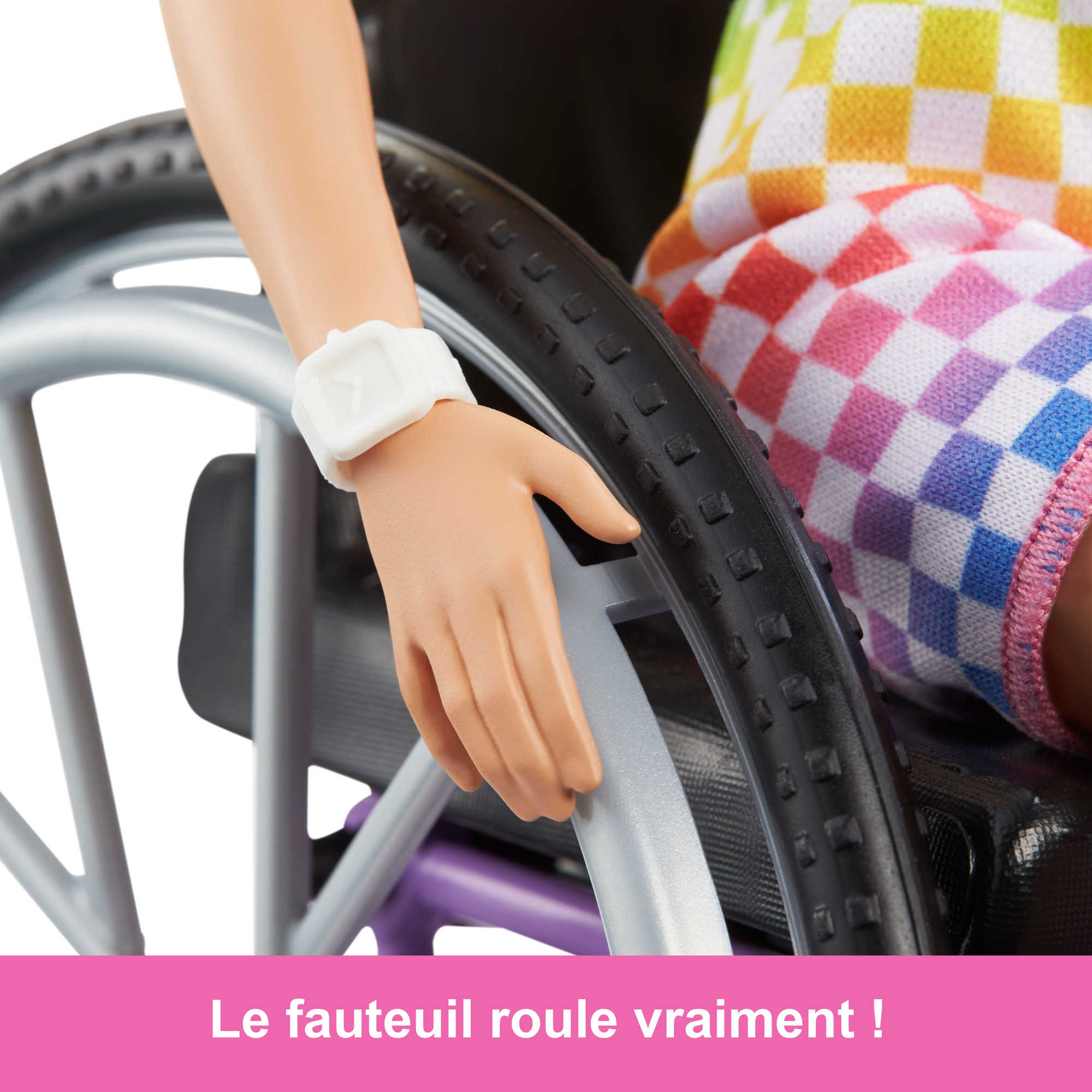 Barbie - Barbie Fashionistas 194 Blonde Avec Fauteuil Roulant - Coffret Poupée Mannequin - 3 Ans Et +