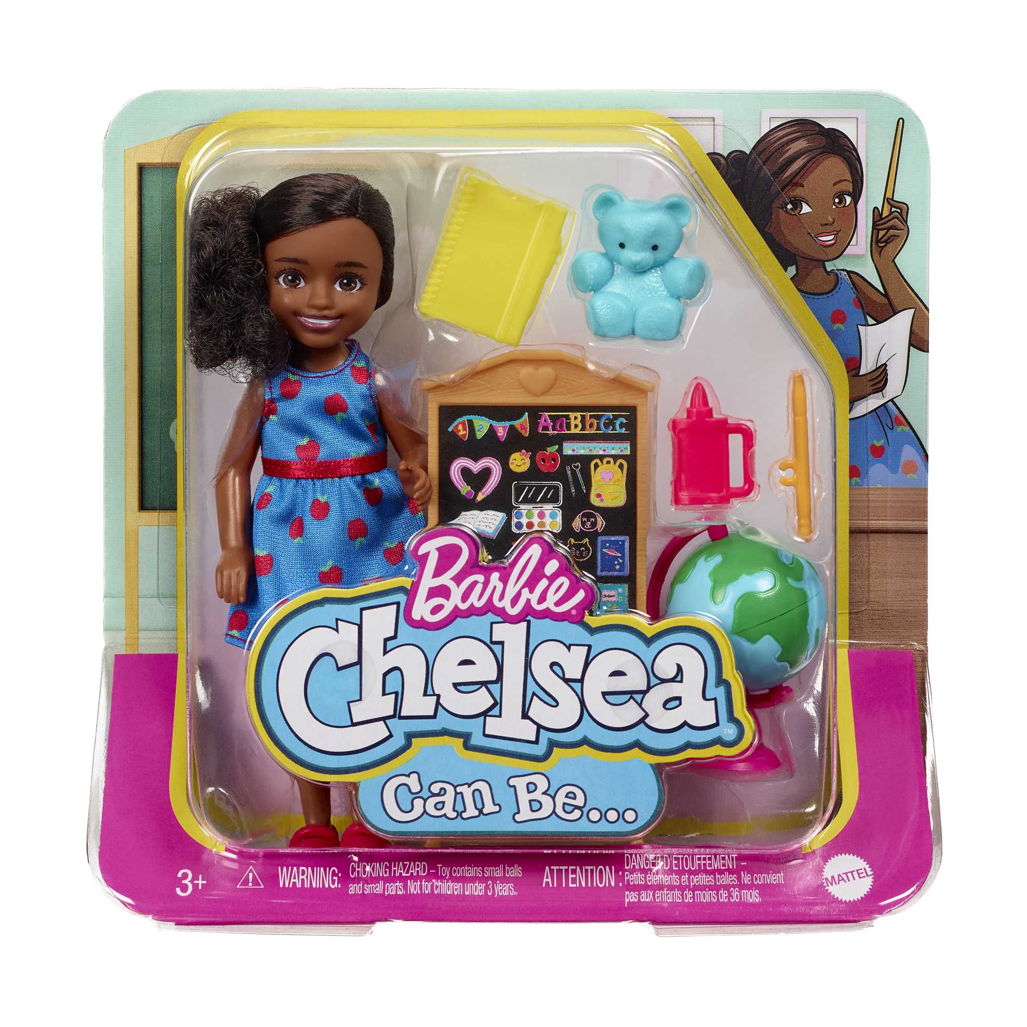 Barbie Toys, Chelsea Doll and Accessories, Can Be Career-Themed Small Dolls