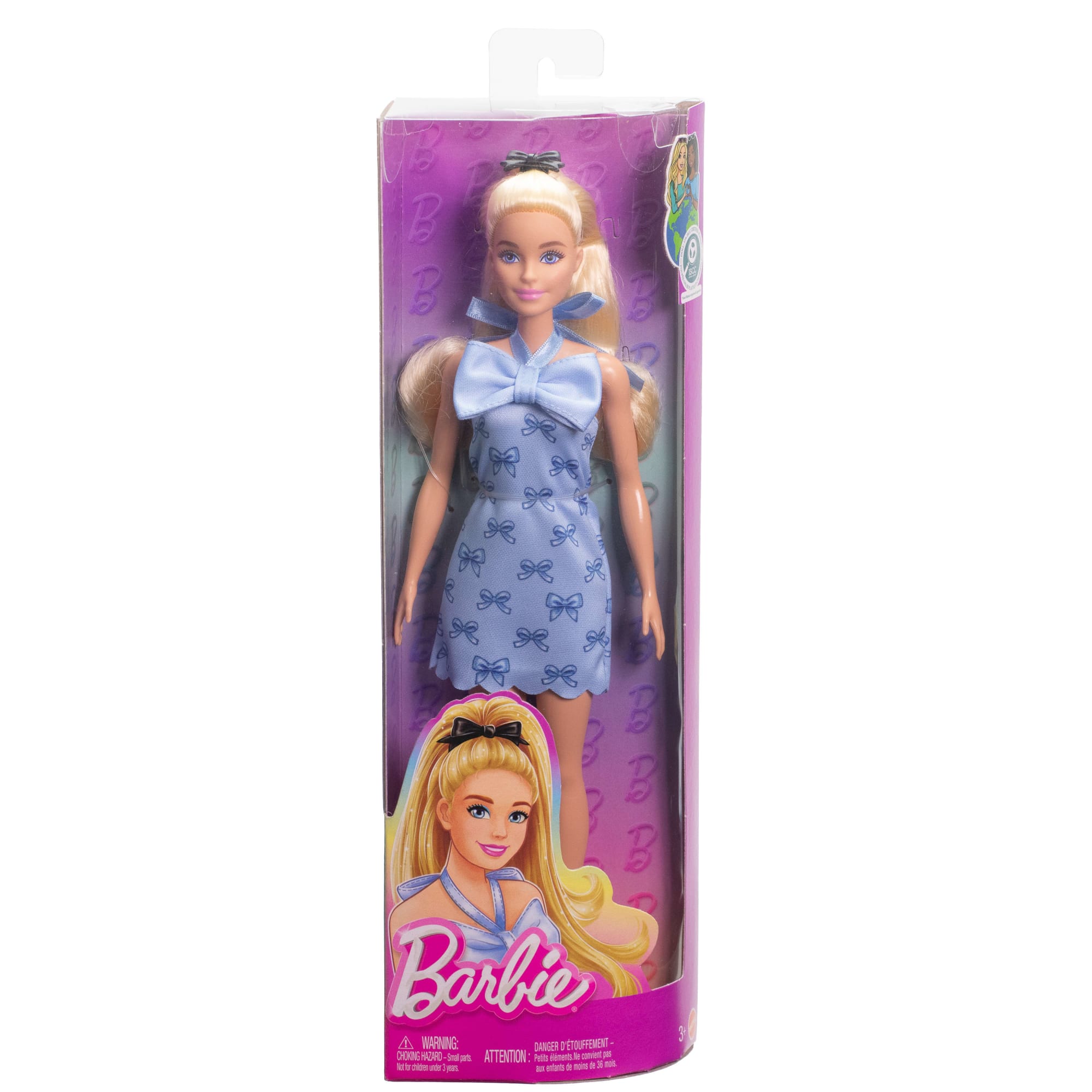 Barbie-Poupée Barbie Fashionistas Robe DOS Nu Bleu Layette-Avec Nœud