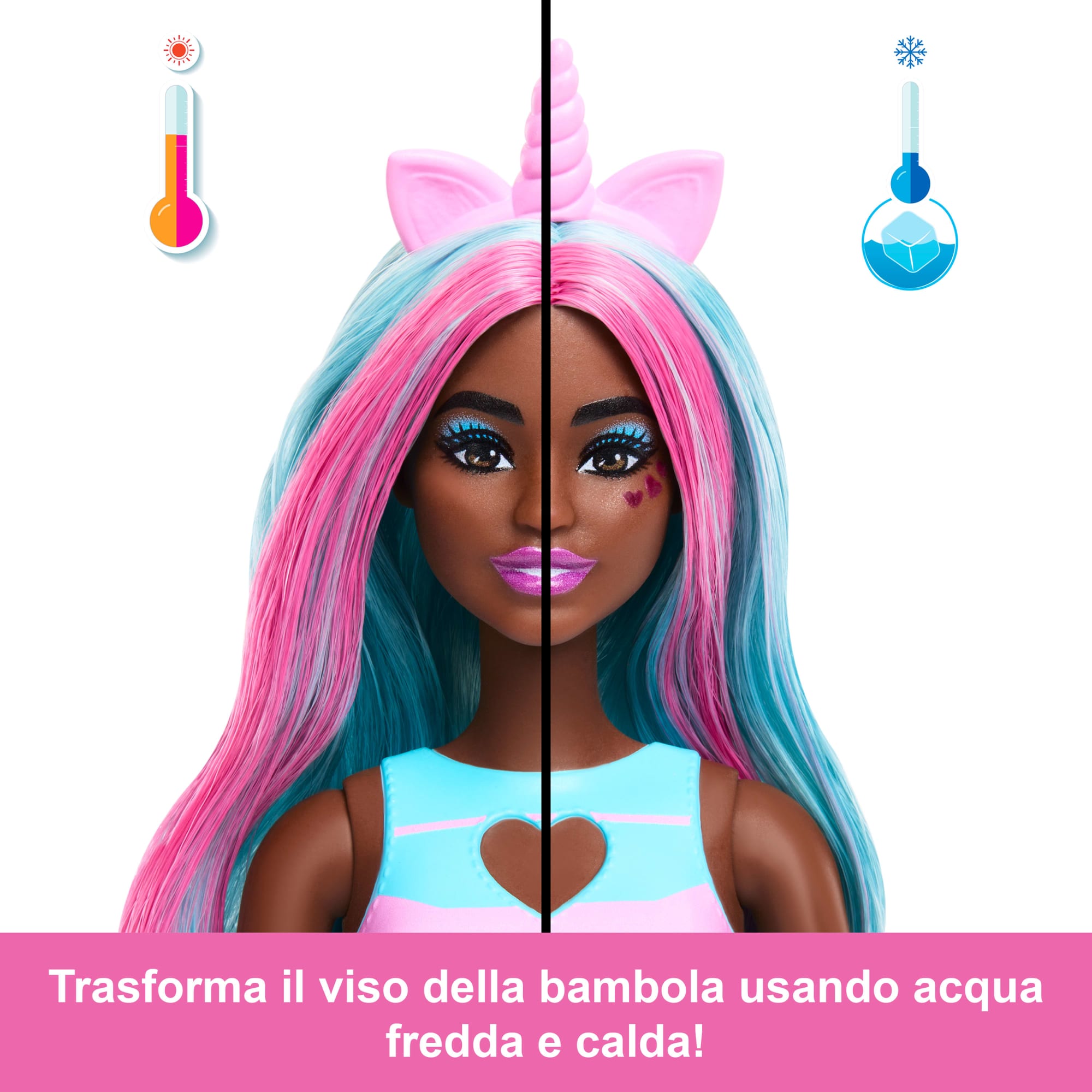 Barbie Pop Reveal Serie Frullati, Bambola Unicorno Profumata, Set Bambola E Accessori