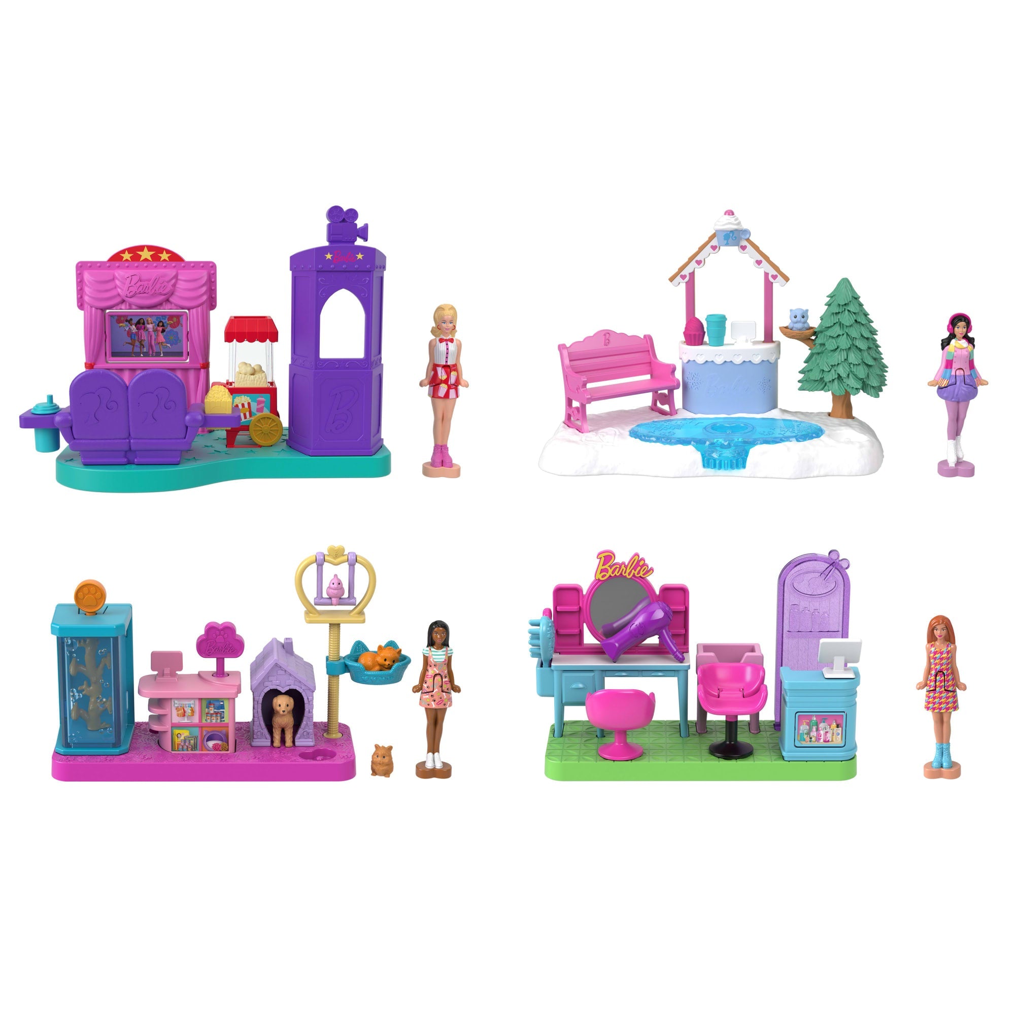 Barbie Mini BarbieLand Lodowisko Zestaw i mini lalka Zabawka 4+