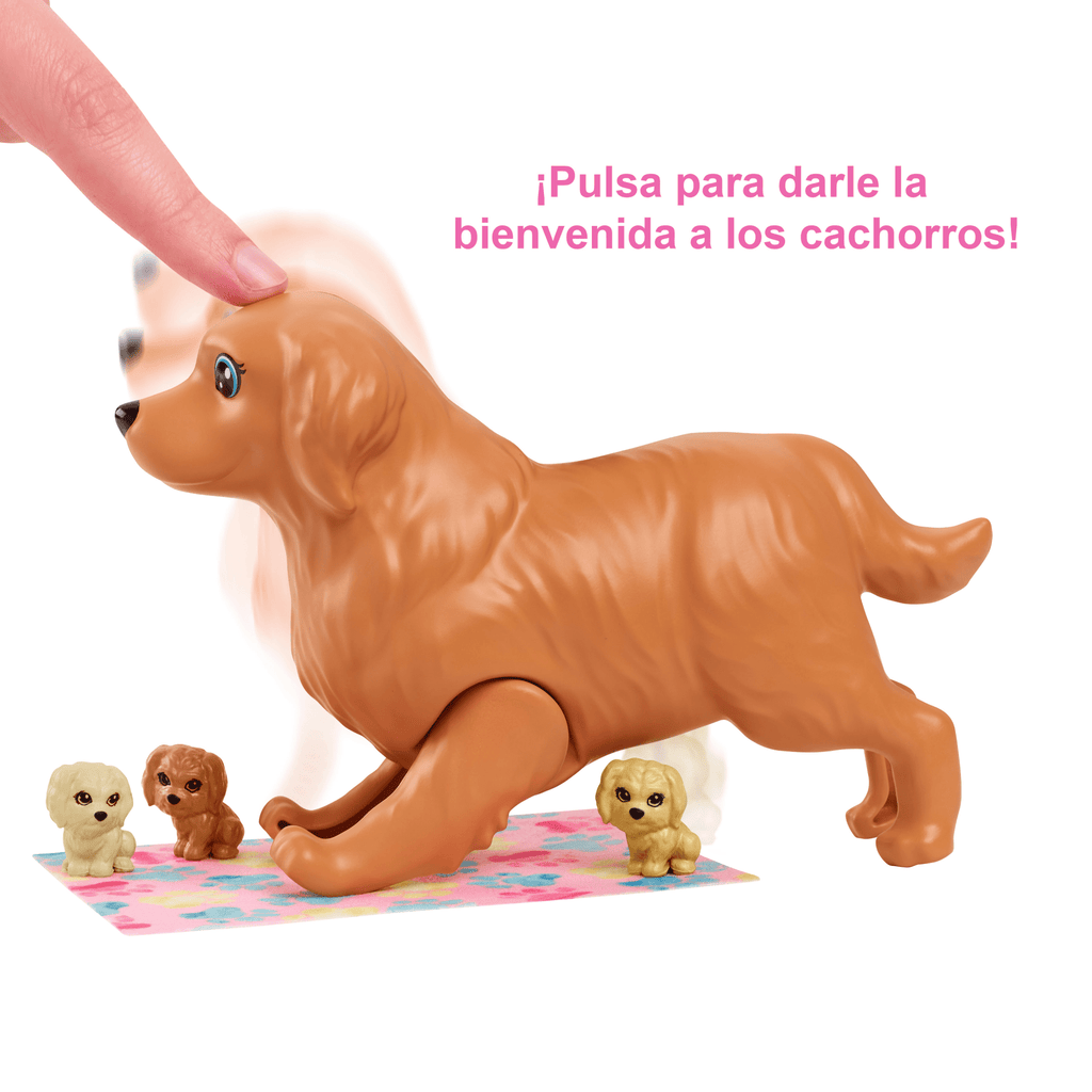 Conjunto De Juego De Muñeca Barbie Y Cachorros Recién Nacidos Con Perrita, 3 Cachorros Y Accesorios, Para Niñas De 3 A 7 Años