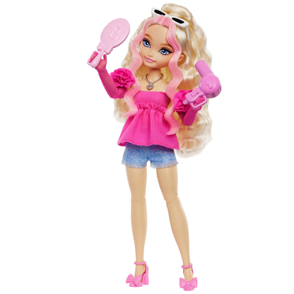 Barbie Dream Besties Barbie “Malibu” Κούκλα Με 8 Αξεσουάρ Μακιγιάζ Και Μαλλιών