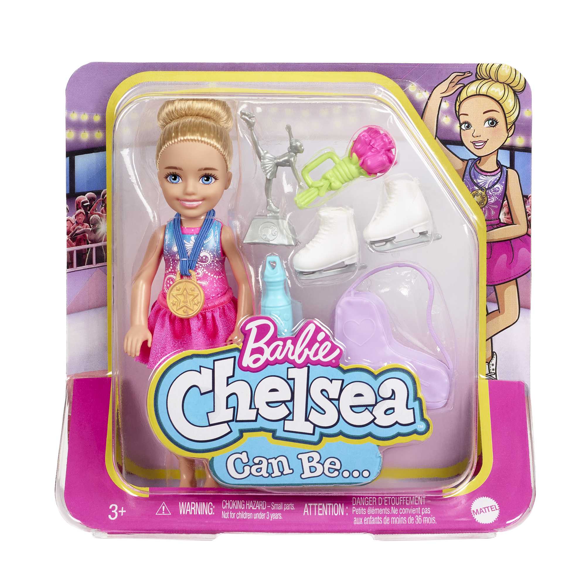 Barbie Toys, Chelsea Doll and Accessories, Can Be Career-Themed Small Dolls