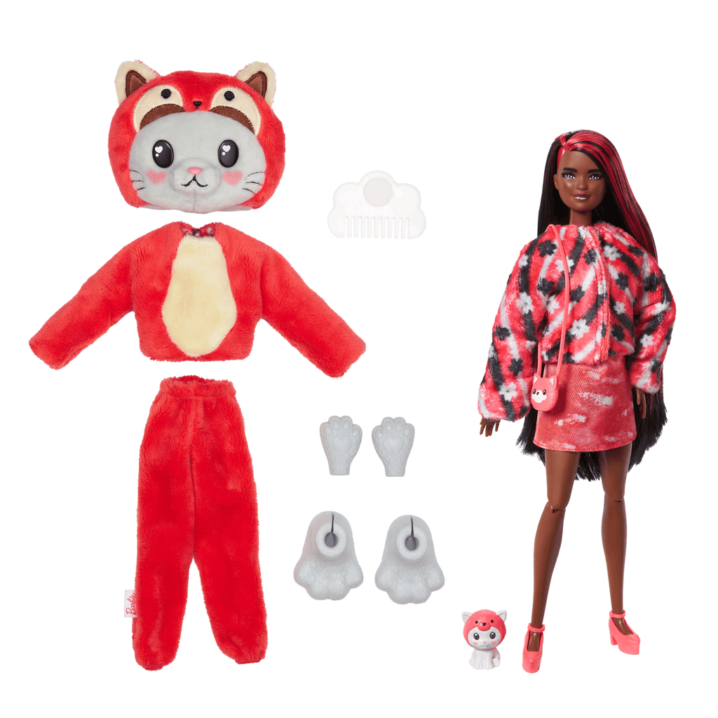 Barbie-Cutie Reveal-Poupée Sur Le Thème Des Costumes, Chaton Panda